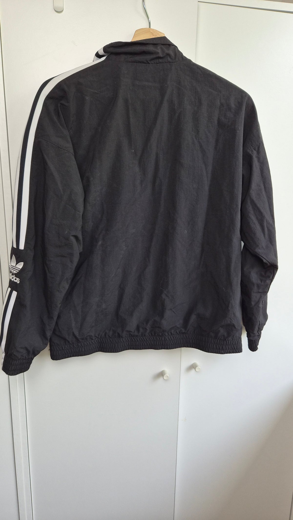 Adidas Trackjacket | Black | 3 Stripes | S
