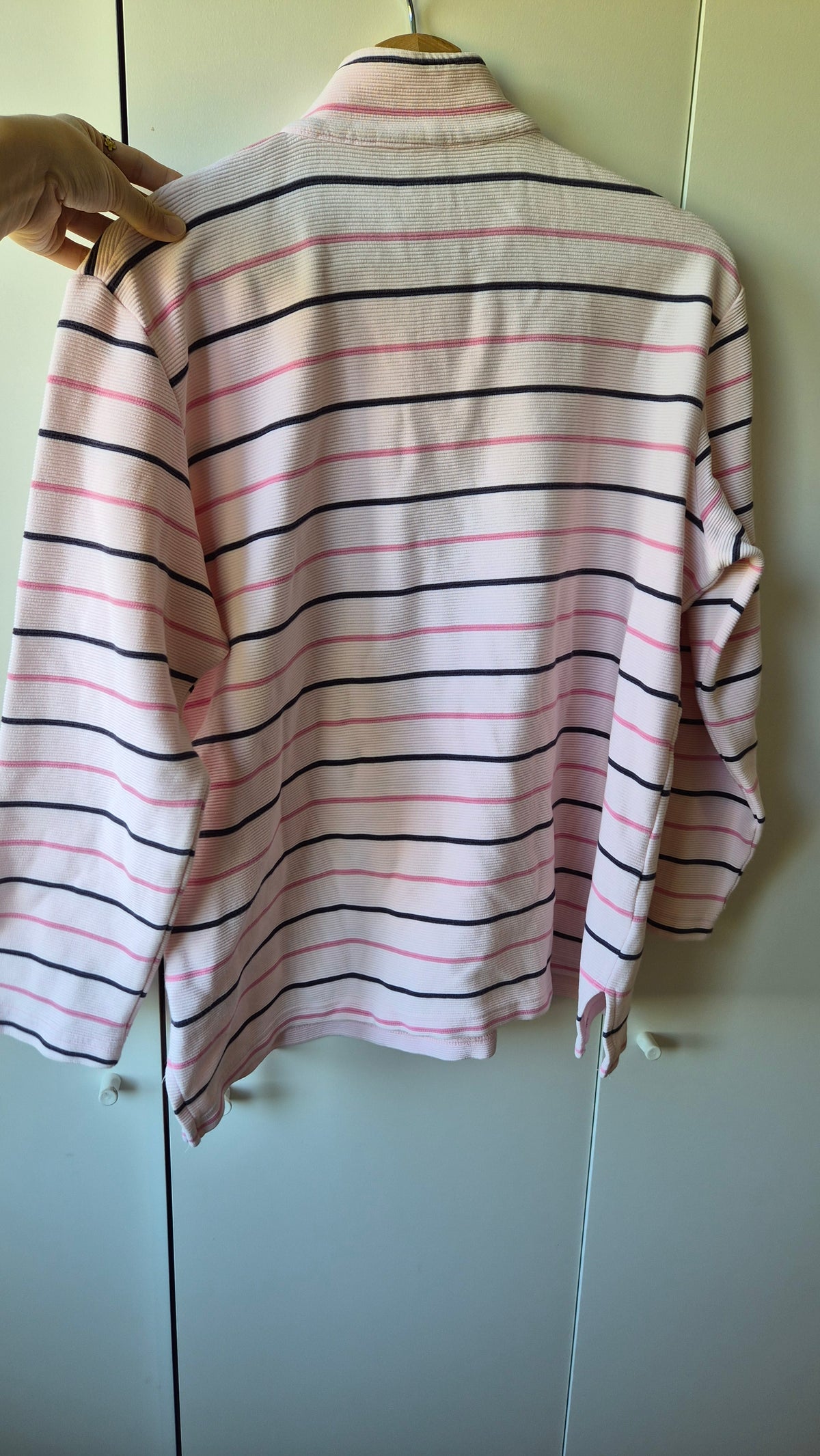 Vintage Halfzip Longsleeve| 100% Baumwolle (S)