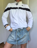 Adidas Vintage Trainingsjacke Weiß | Y2K 2006 | S
