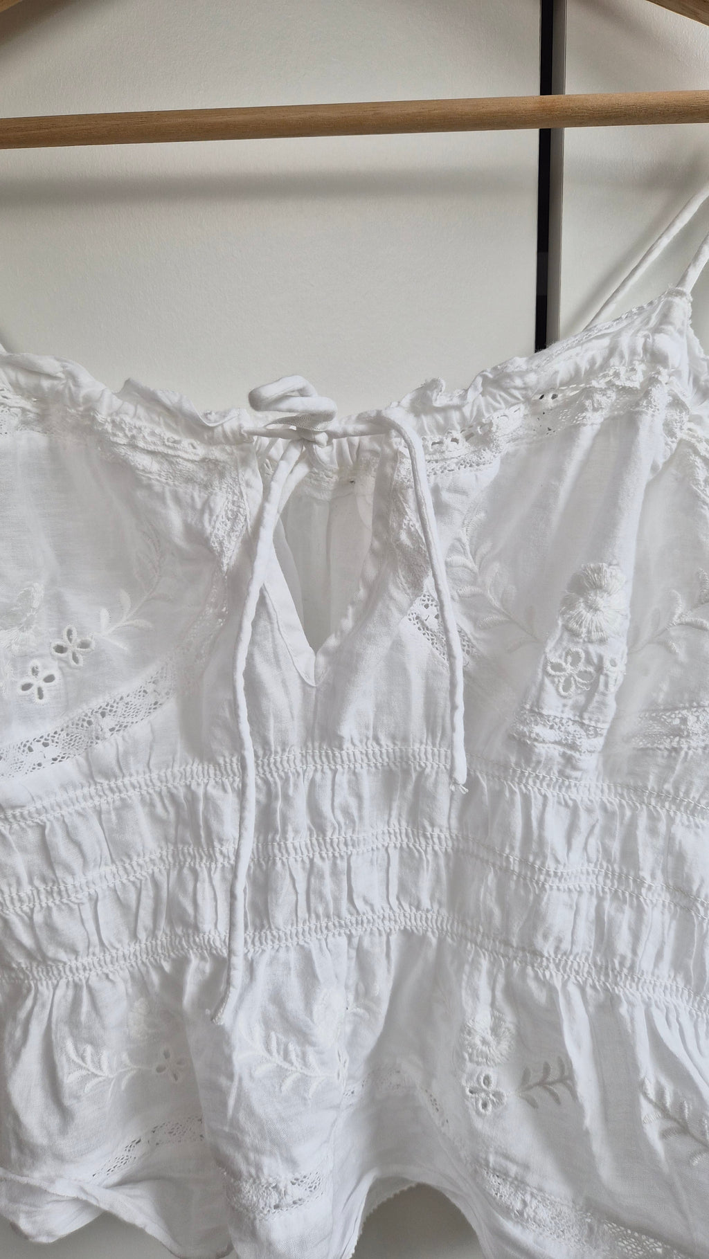 Camisole Sommertop | Weiß| Cottage | S