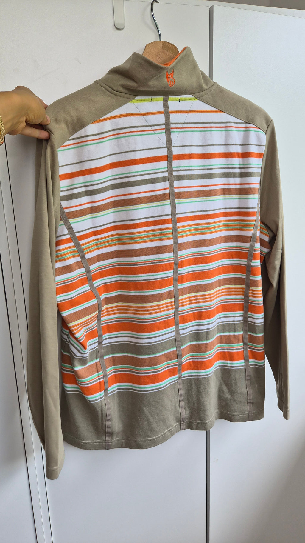 Vintage Zip Sweatjacke Streifen