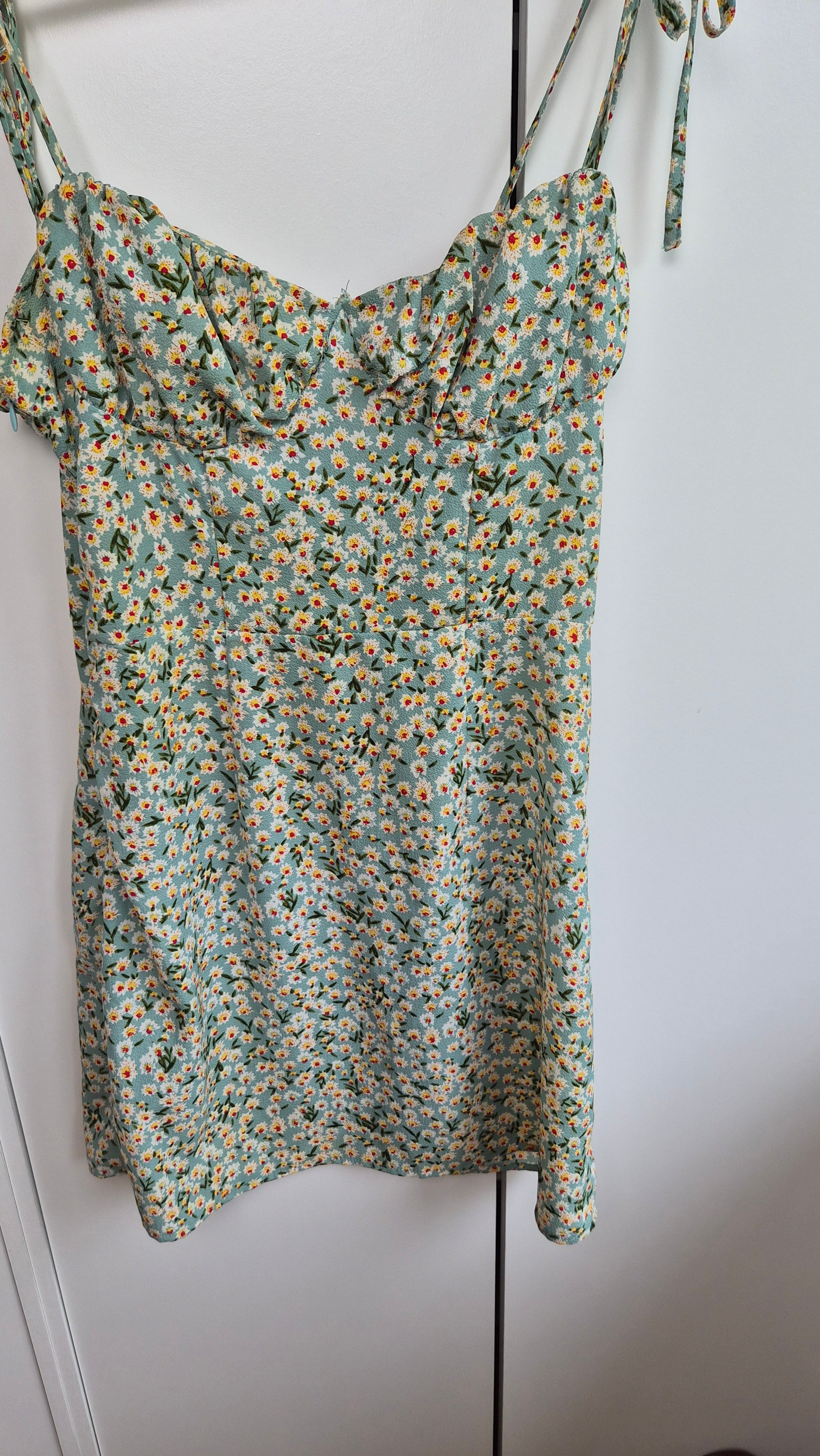 Florales Minikleid | Grün | Cottage | Gr. S