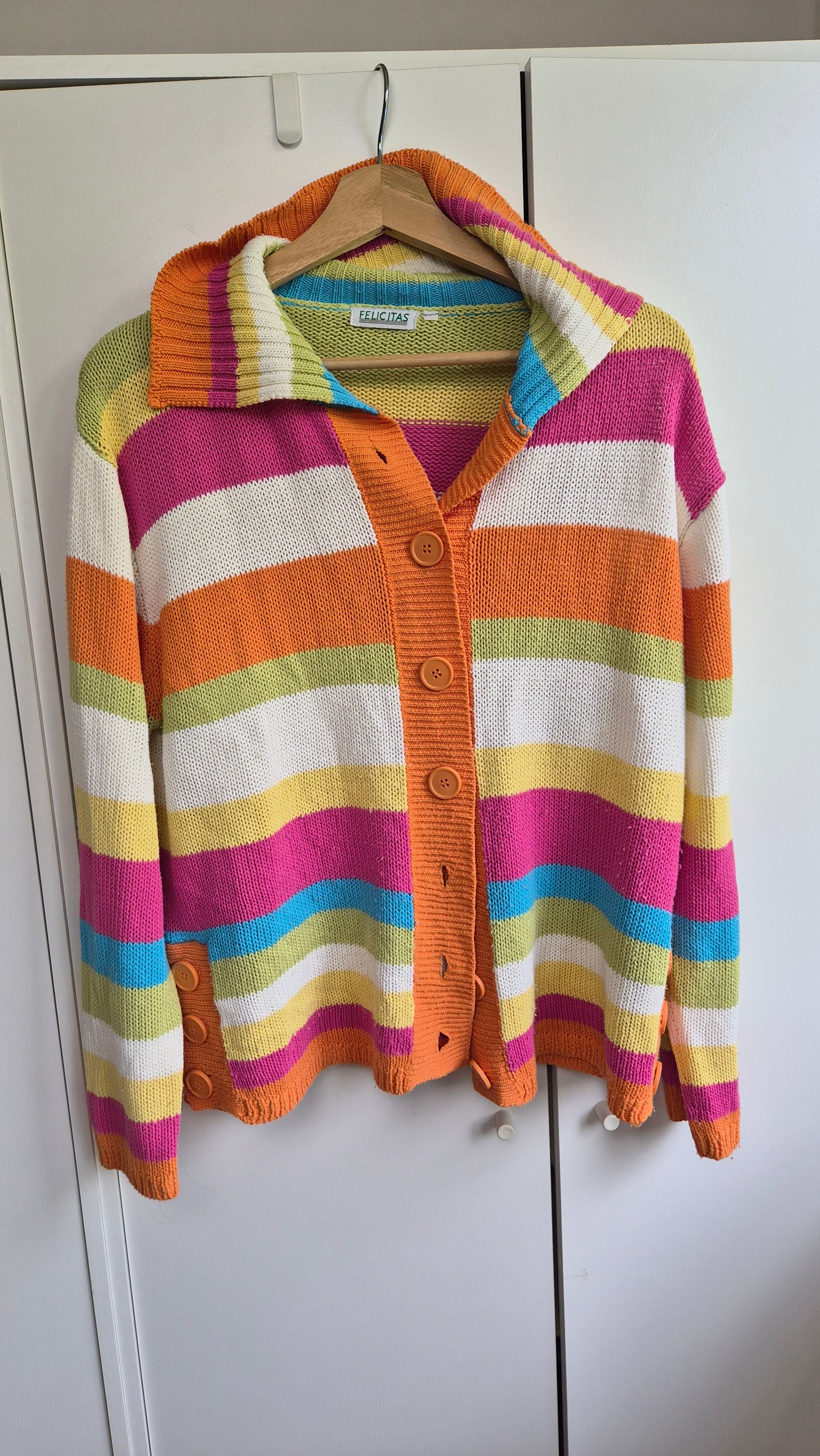 Y2K Cardigan Streifen
