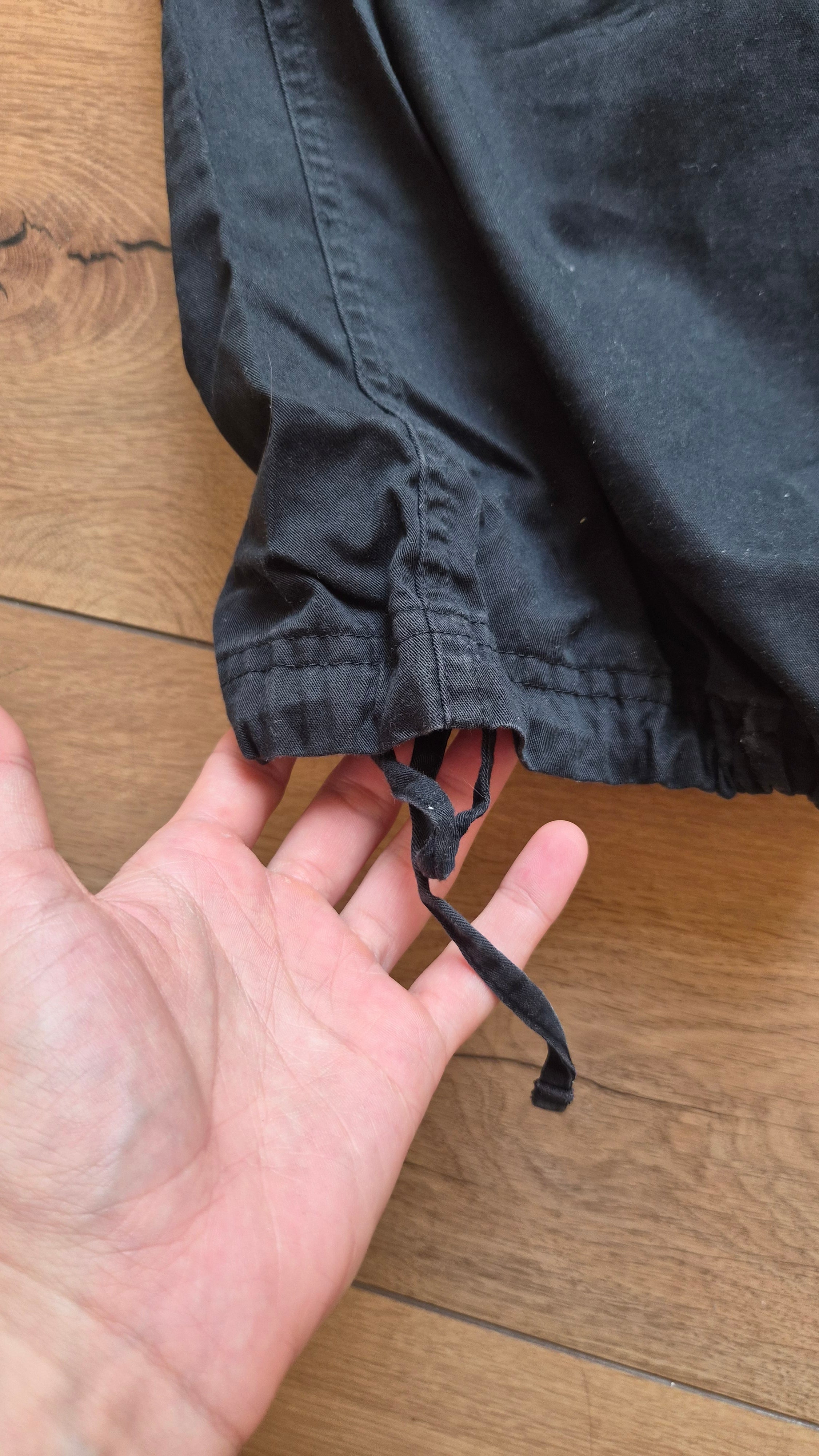 Vintage Adidas Y2K Utility Cargo Pants – Black - S