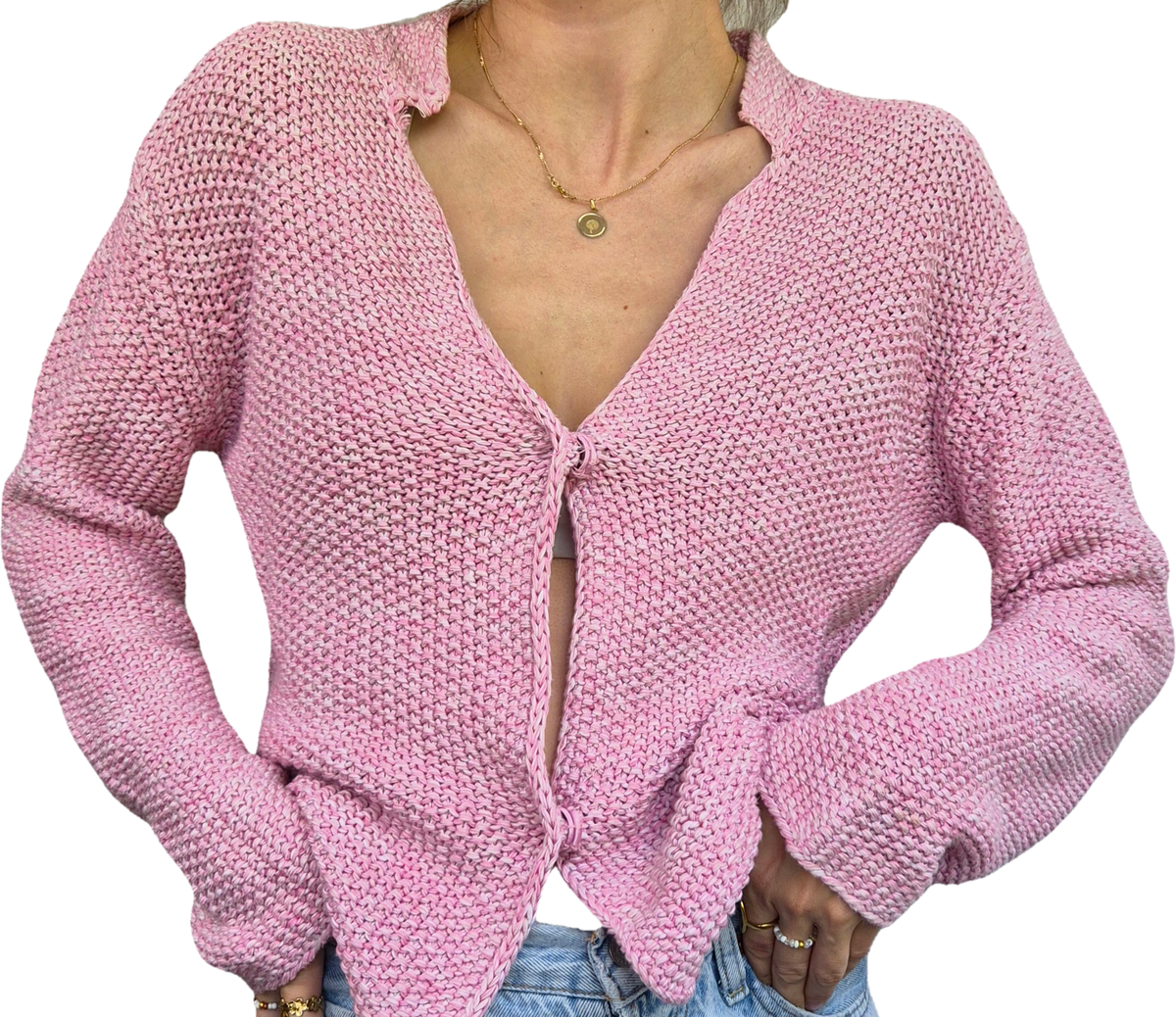 Pink Edit | Vintage 100% Cotton Cardi (S)