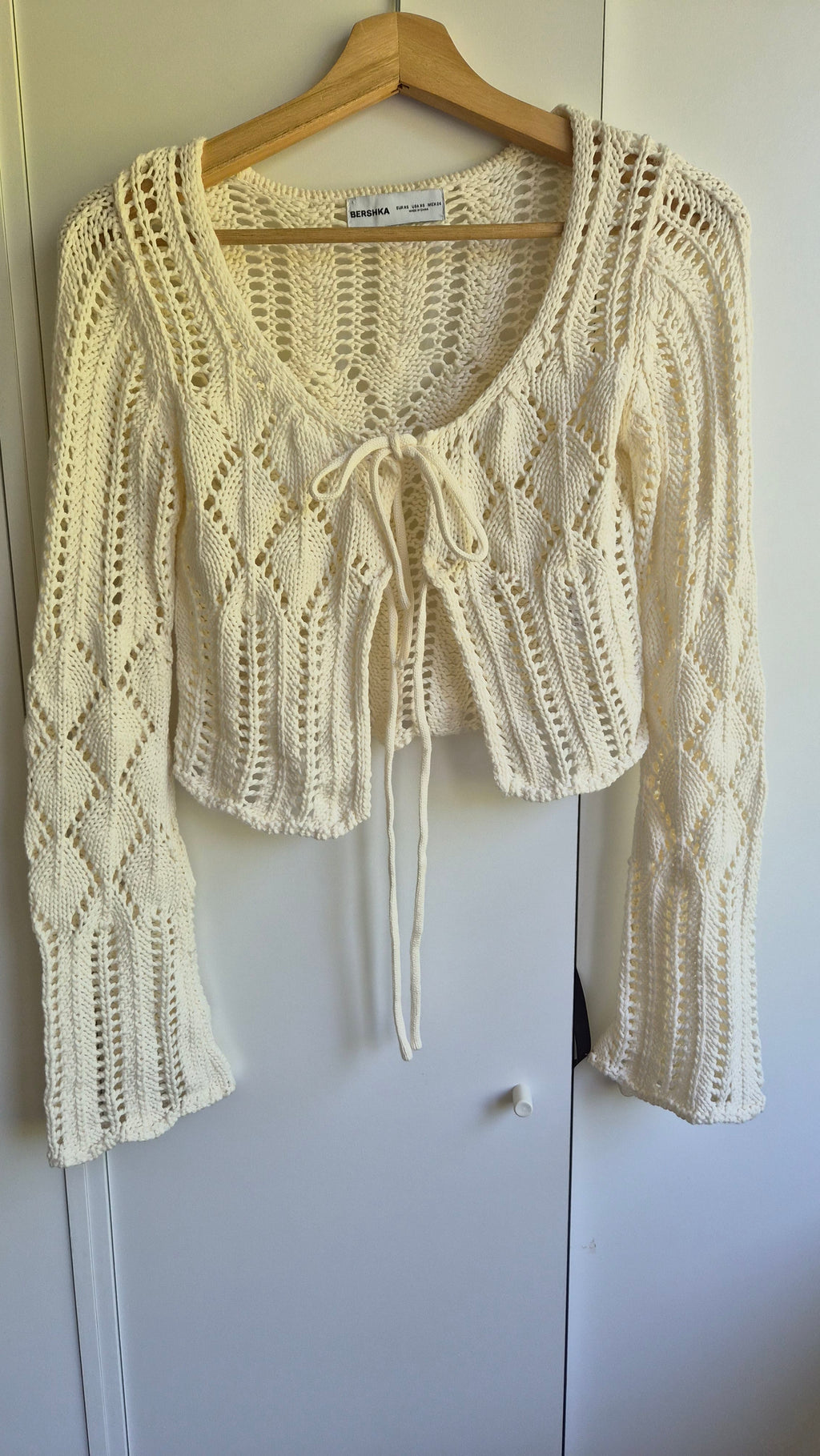 Baumwoll Jäckchen | Weiß | Boho | XS