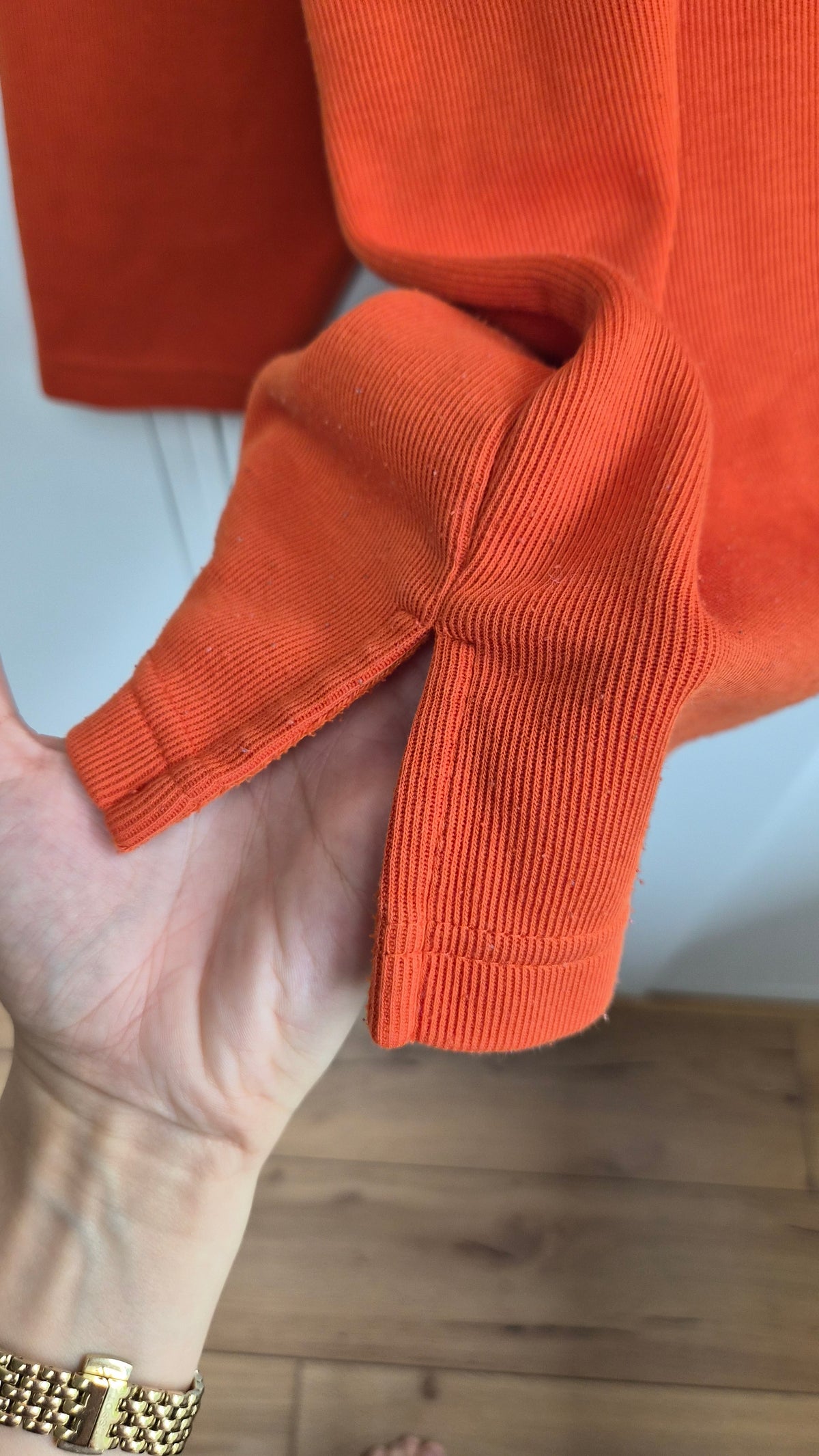 Vintage Halfzip  |Baumwollmischung | Pumpkin orange (L)