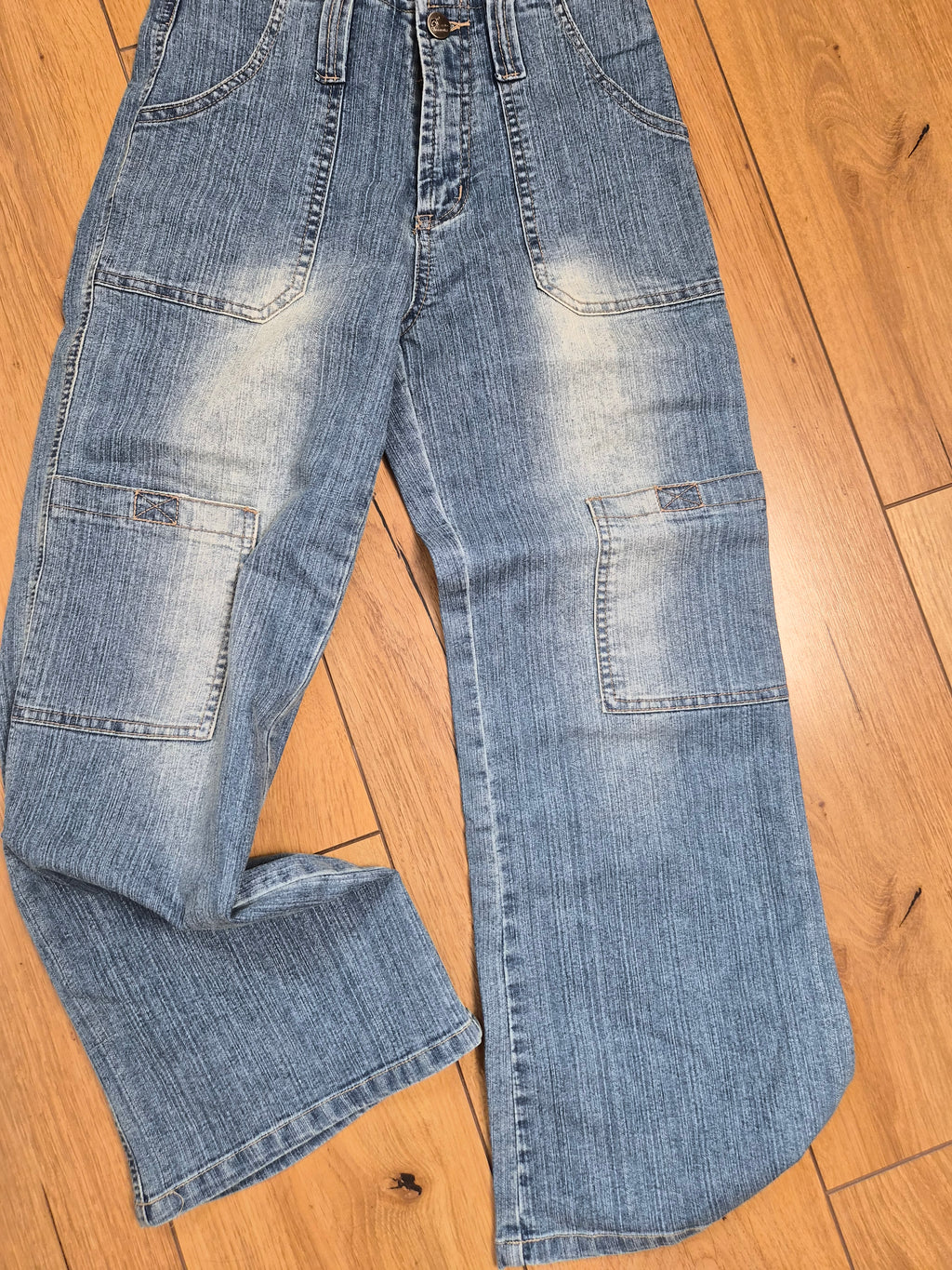 Vintage Y2K Cargo Capri Jeans S