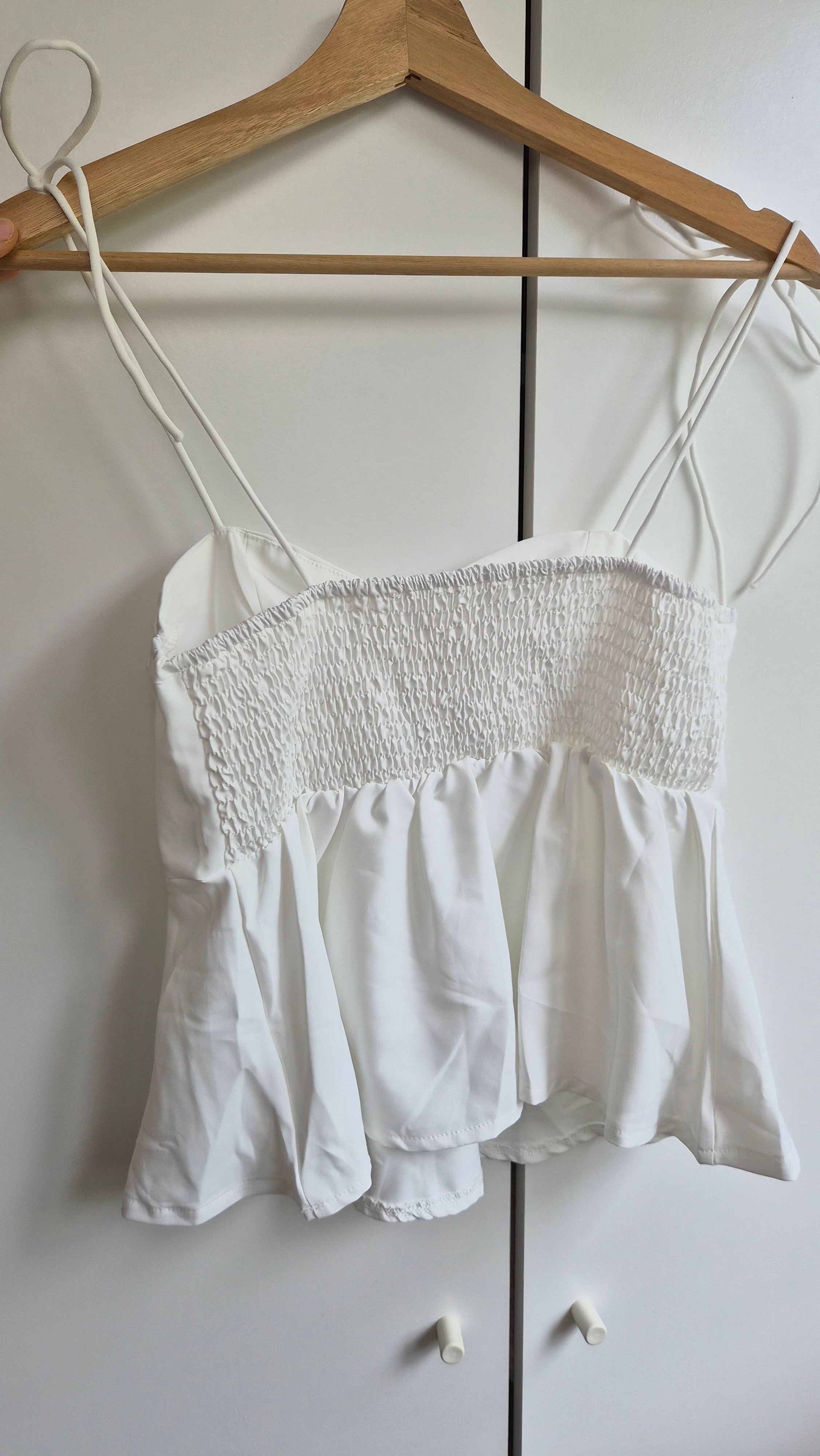 Camisole Sommertop | weiß | Coastal | S