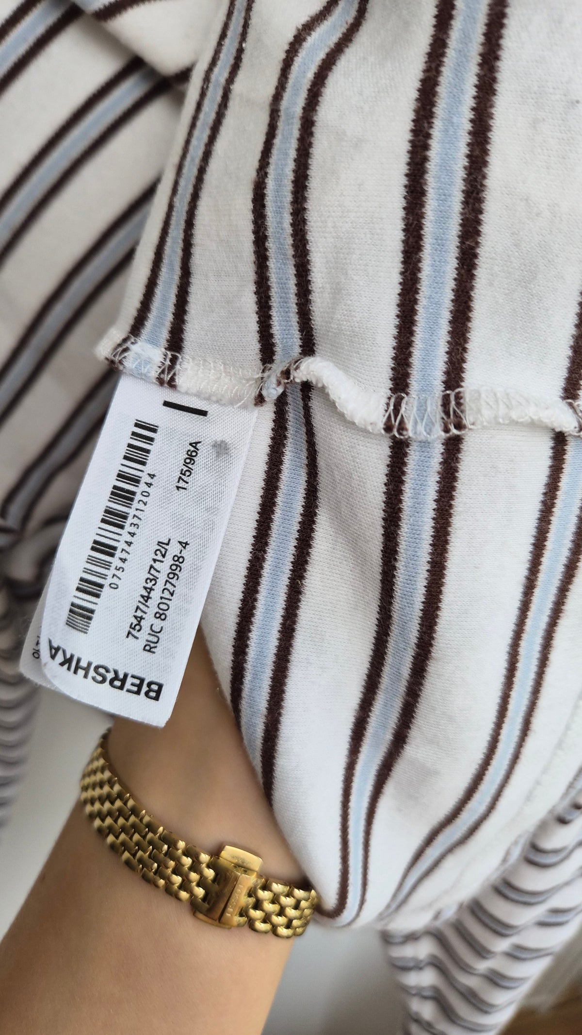 Striped Longsleeve | Scandi Style | weiß blau (L)