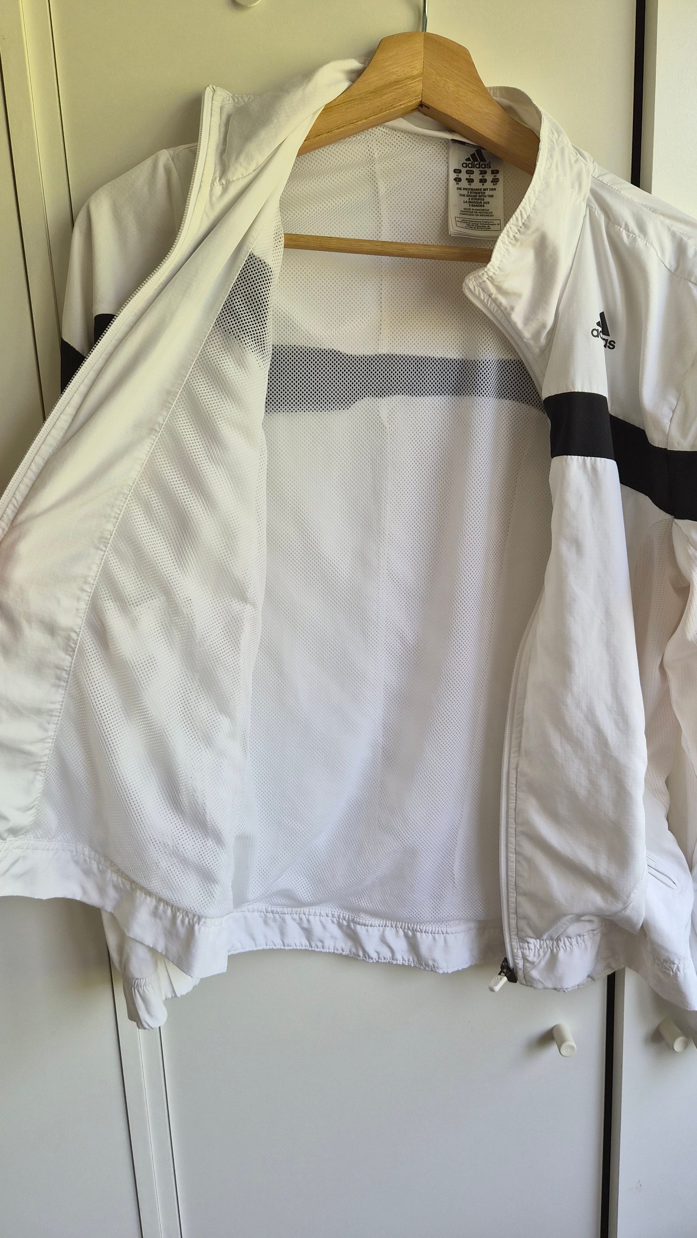Adidas Vintage Trainingsjacke Weiß | Y2K 2006 | S