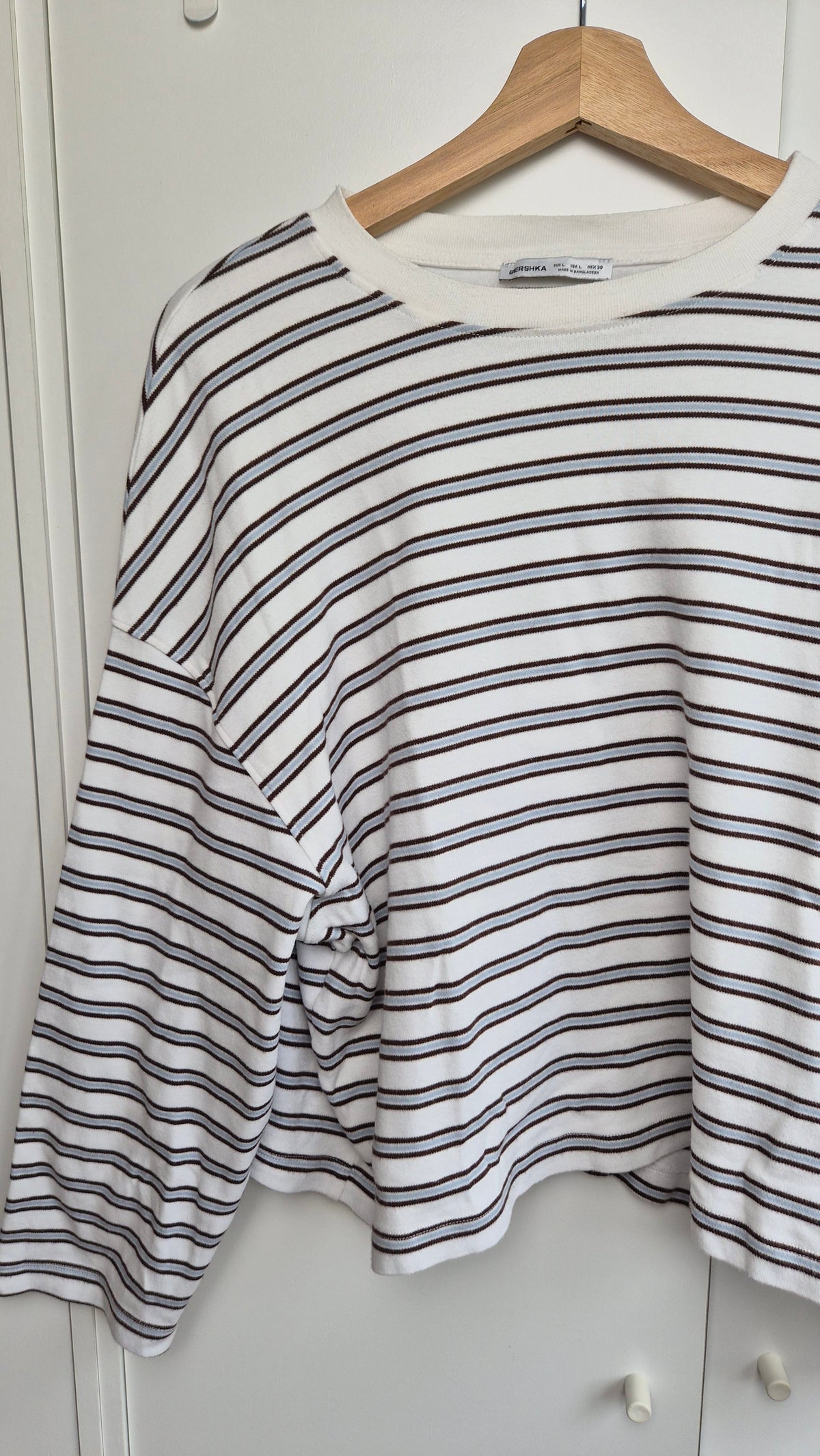 Striped Longsleeve | Scandi Style | weiß blau (L)