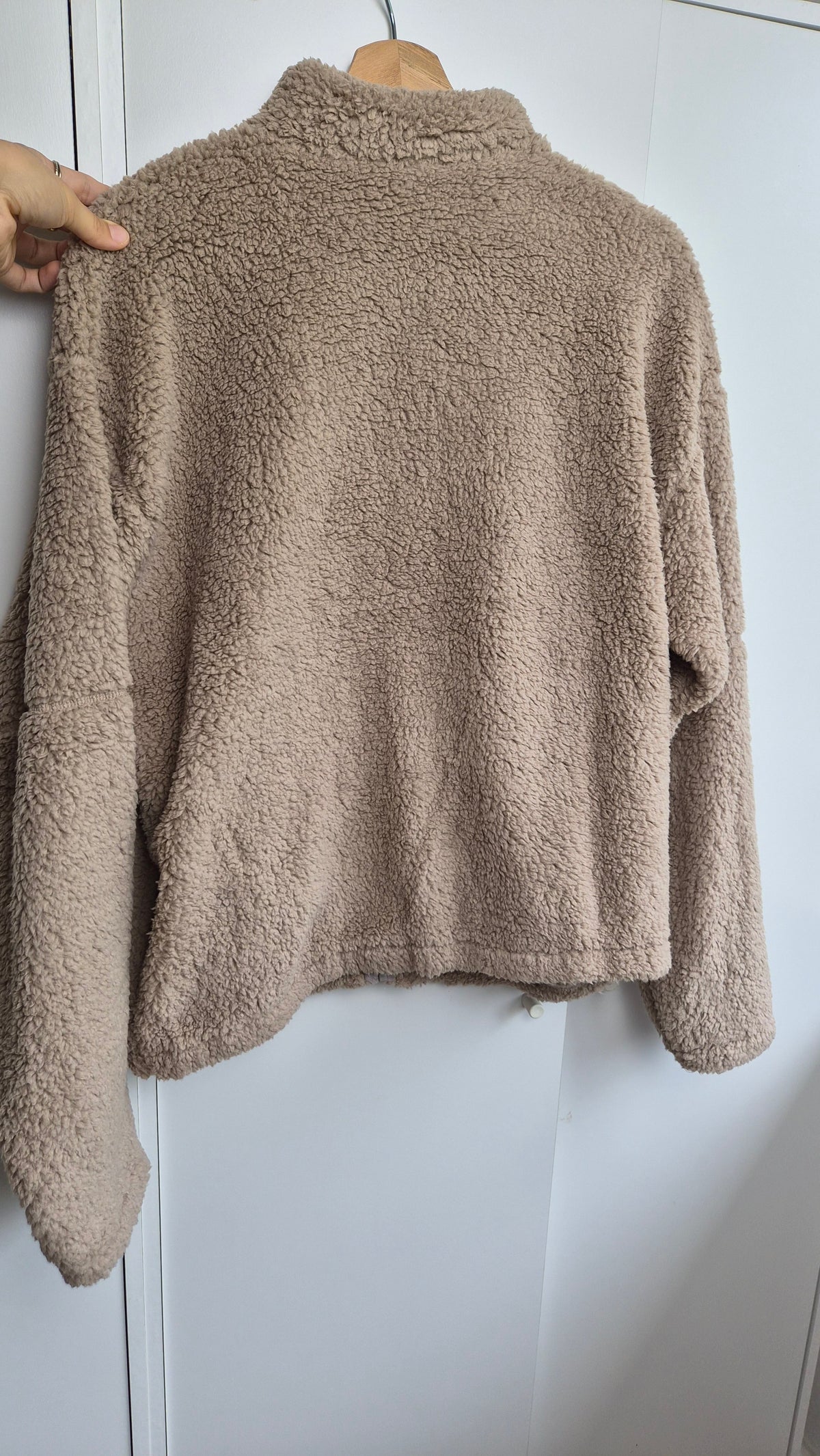 Teddy Fleece Jacke| Beigy Taupe | Full Zip (M)