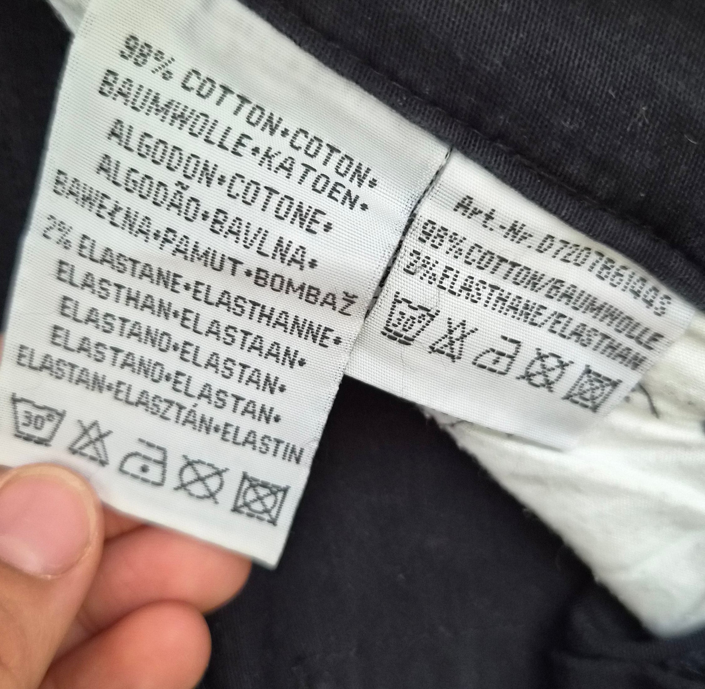 Capri Hose | Schwarz | Baumwolle | S