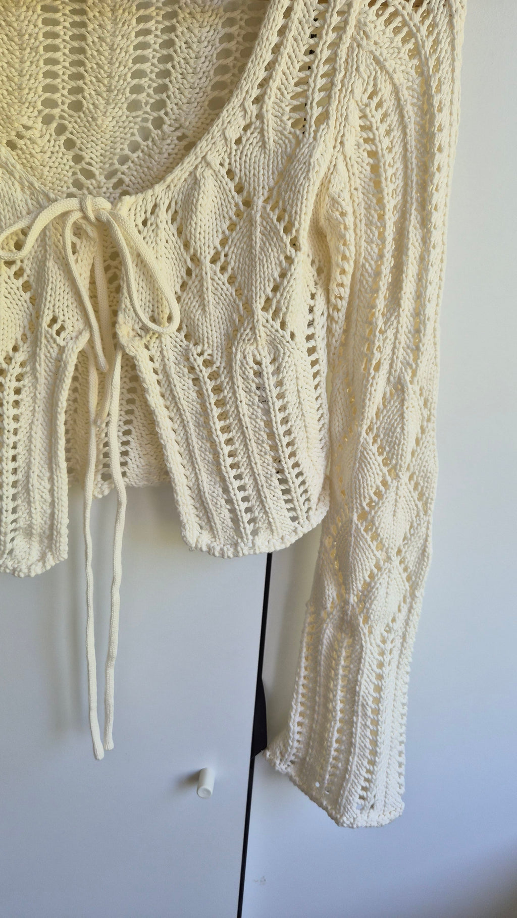 Baumwoll Jäckchen | Weiß | Boho | XS