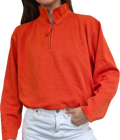 Vintage Halfzip  |Baumwollmischung | Pumpkin orange (L)