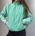 Adidas Trackjacket | Mint | 3-Stripes | XS