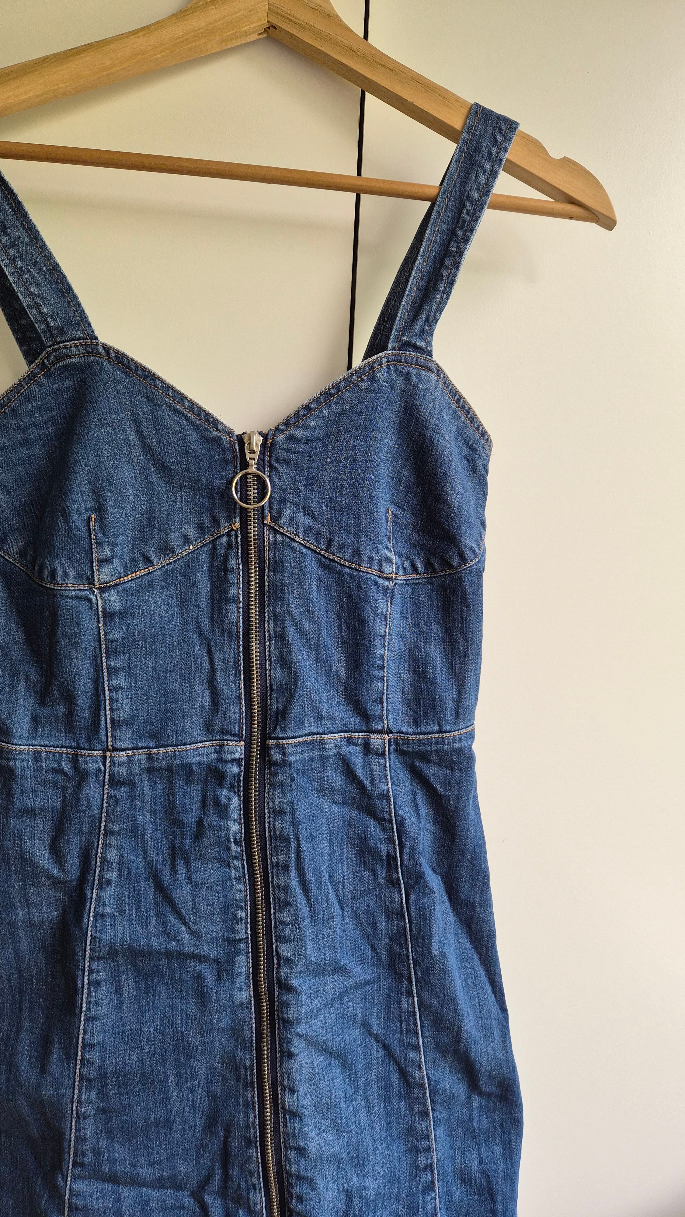 Jeans Minikleid | blau | Y2K | S