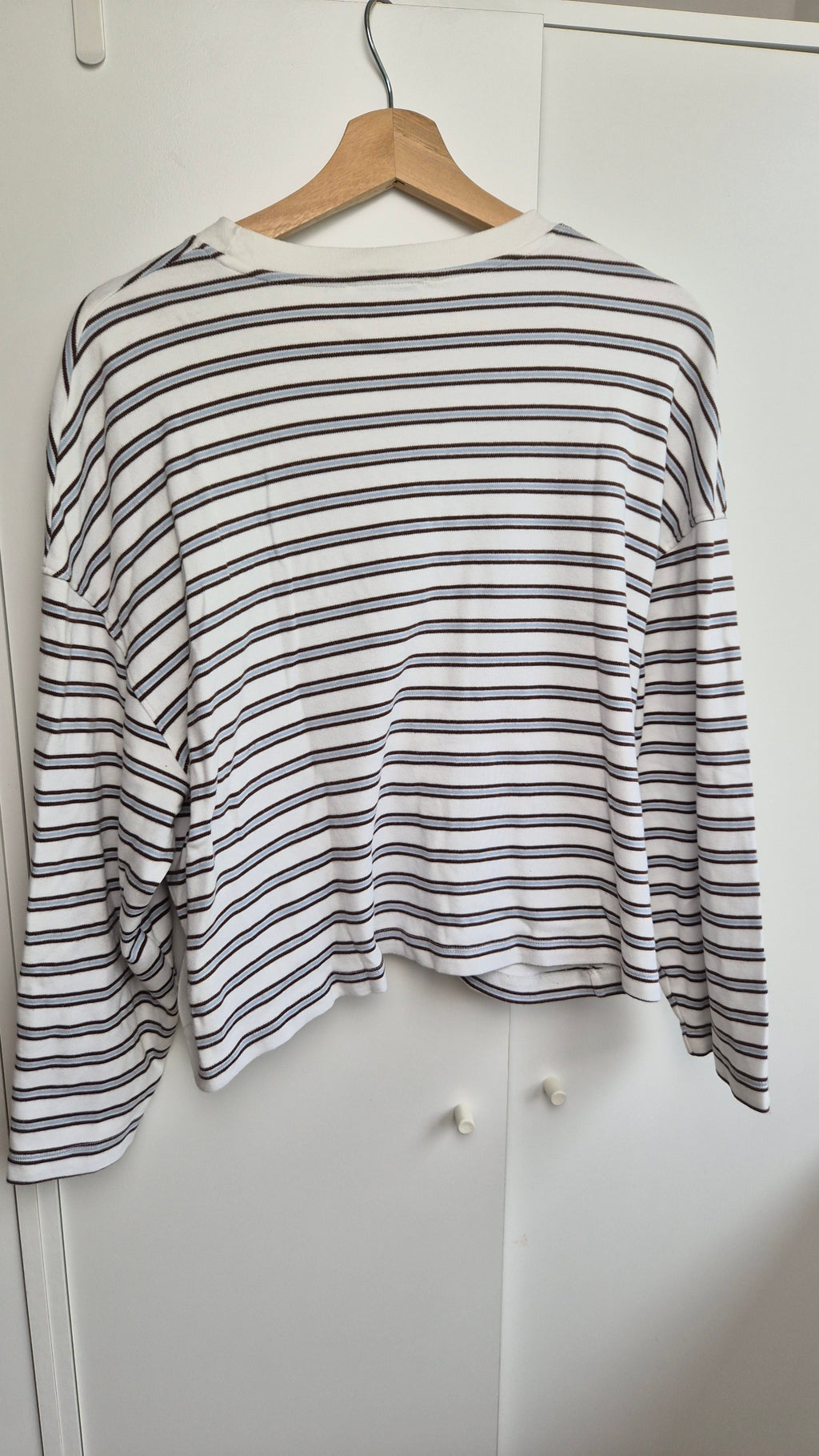 Striped Longsleeve | Scandi Style | weiß blau (L)