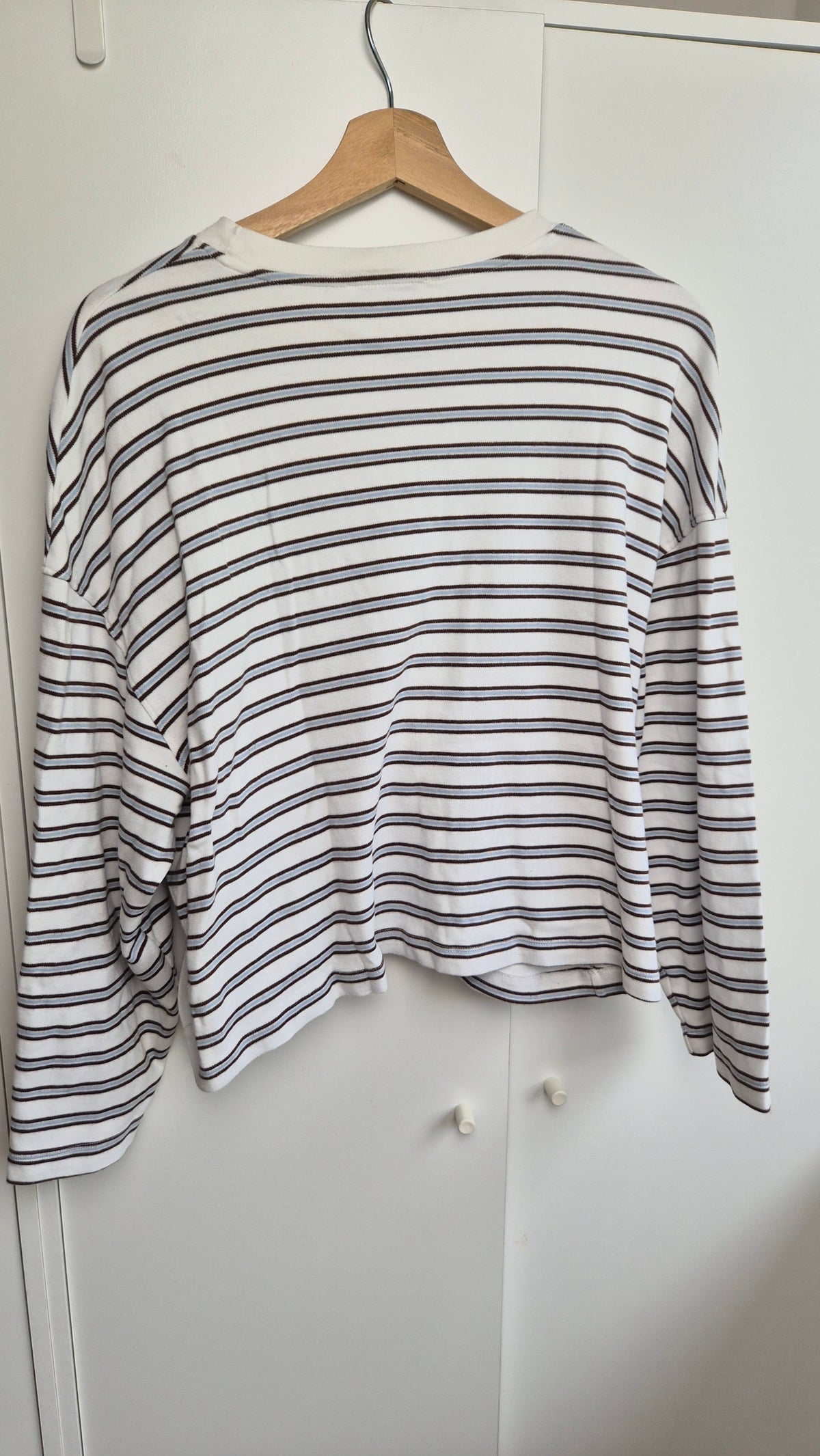Striped Longsleeve | Scandi Style | weiß blau (L)