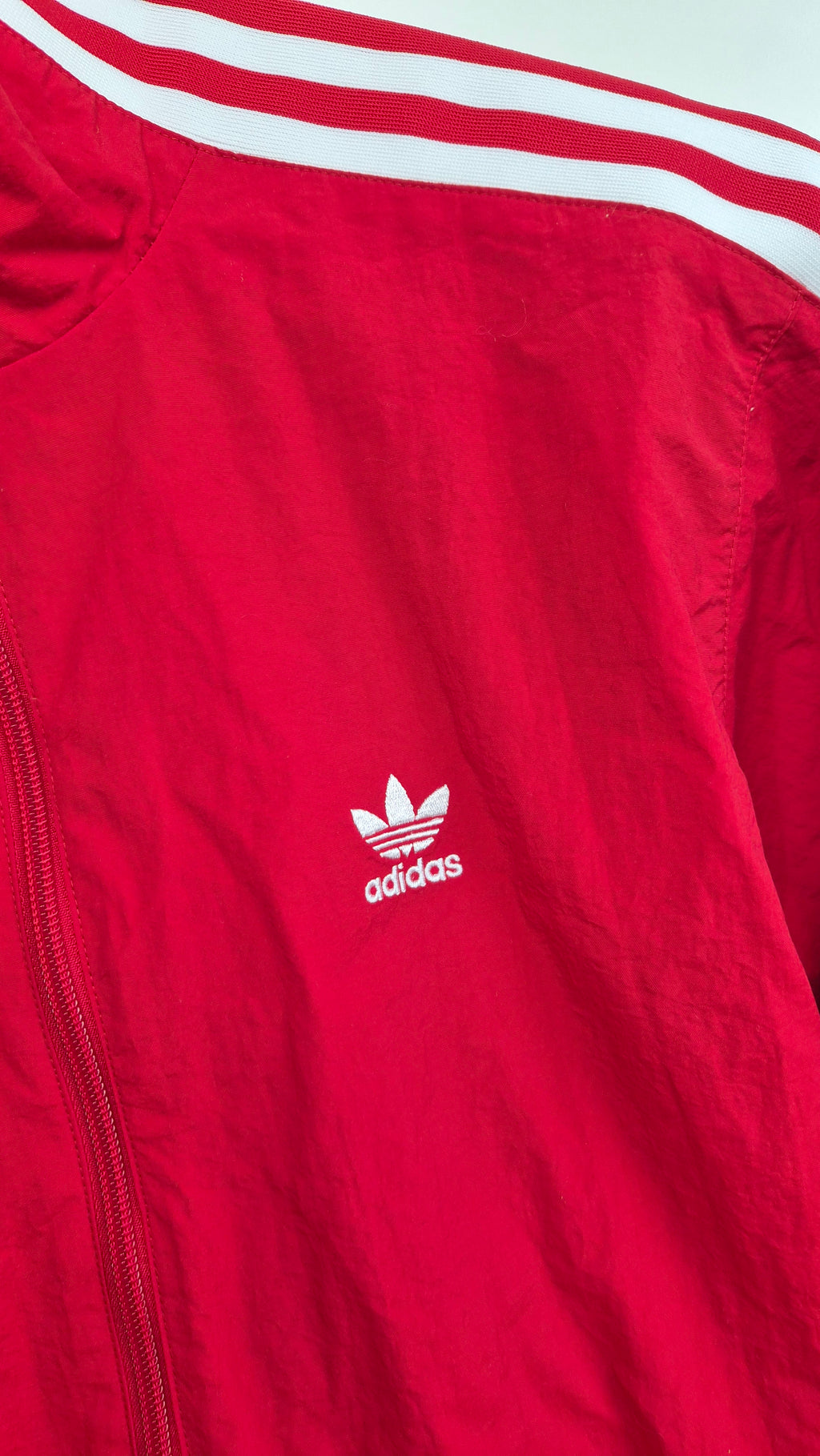 Adidas Trackjacket | Red | 3-Stripes (XS)