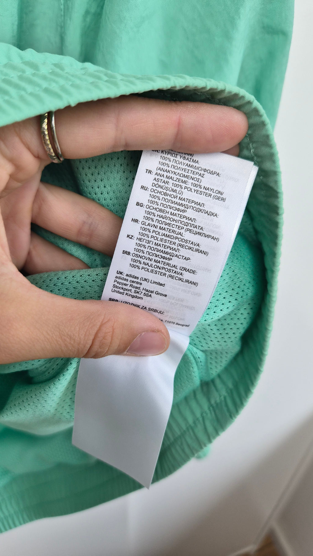 Adidas Trackjacket | Mint | 3-Stripes | XS