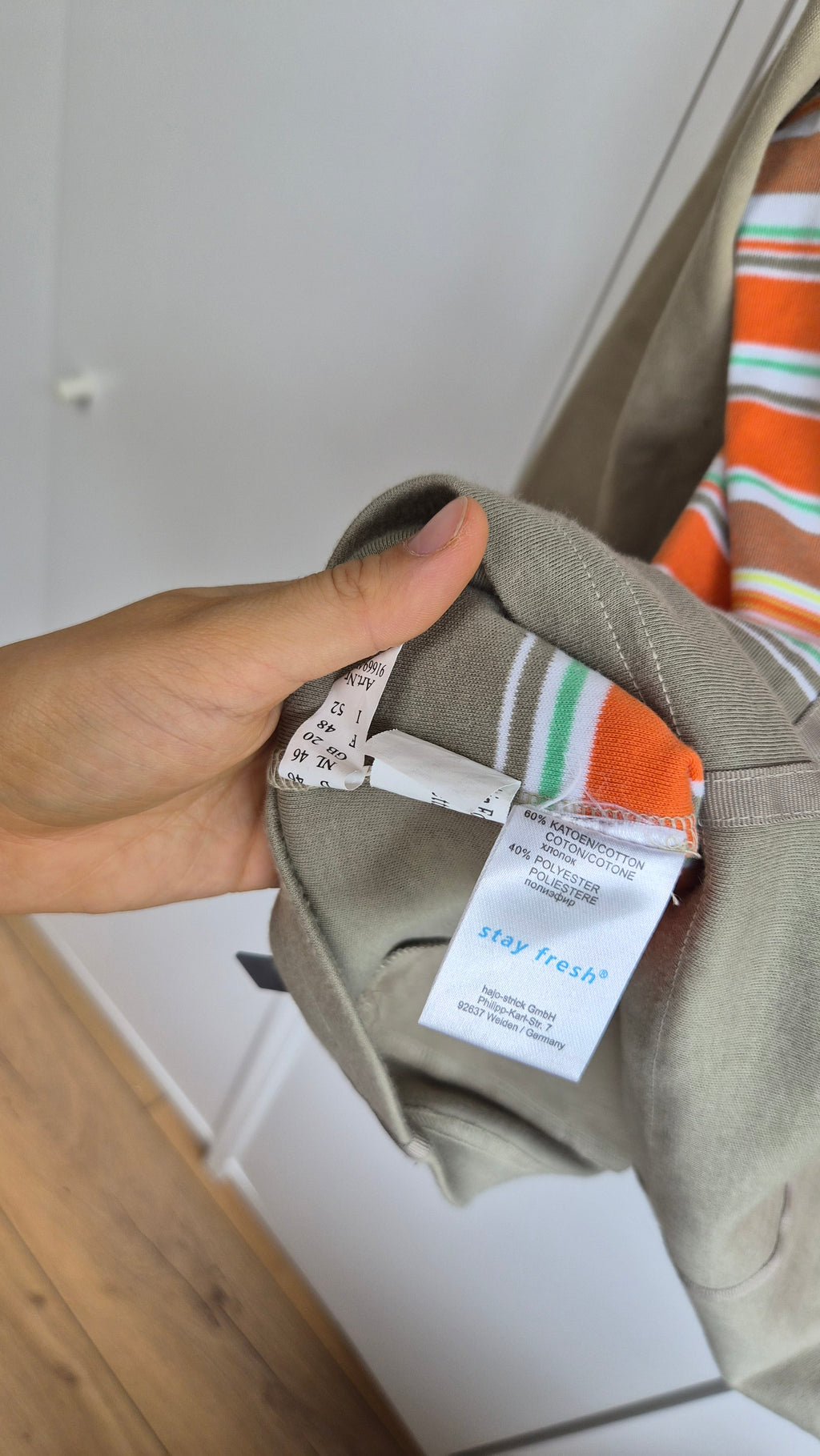 Vintage Zip Sweatjacke Streifen