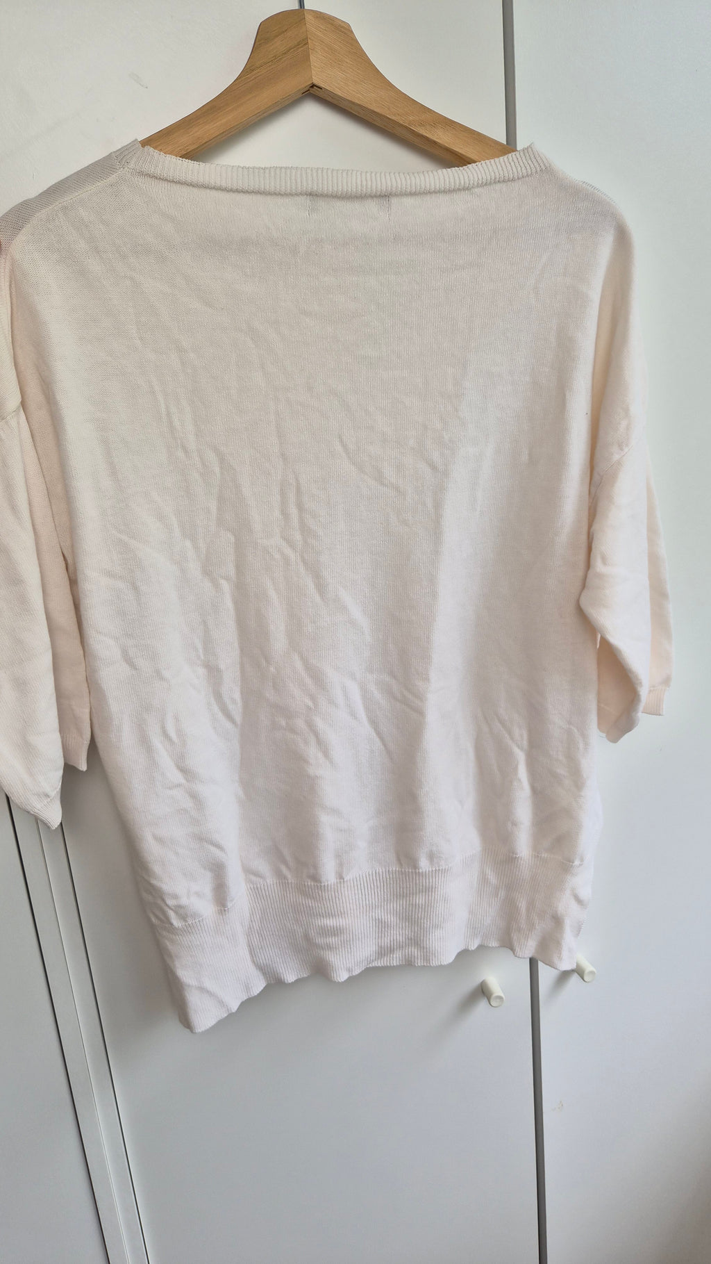 Basic Cotton Strick T-Shirt S