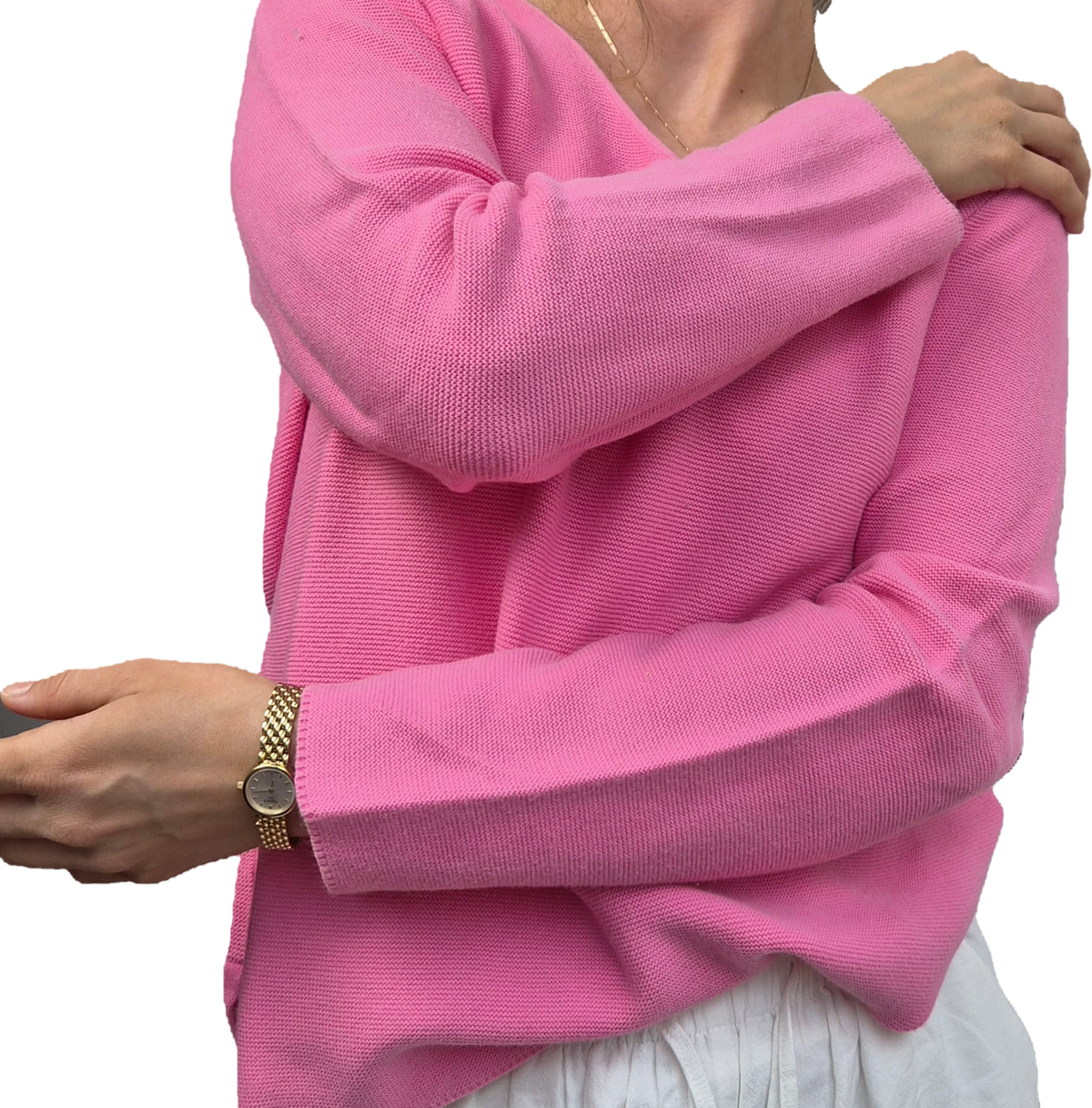 Vintage Knit Sweater | Blushy Pink | 100% Baumwolle | 40