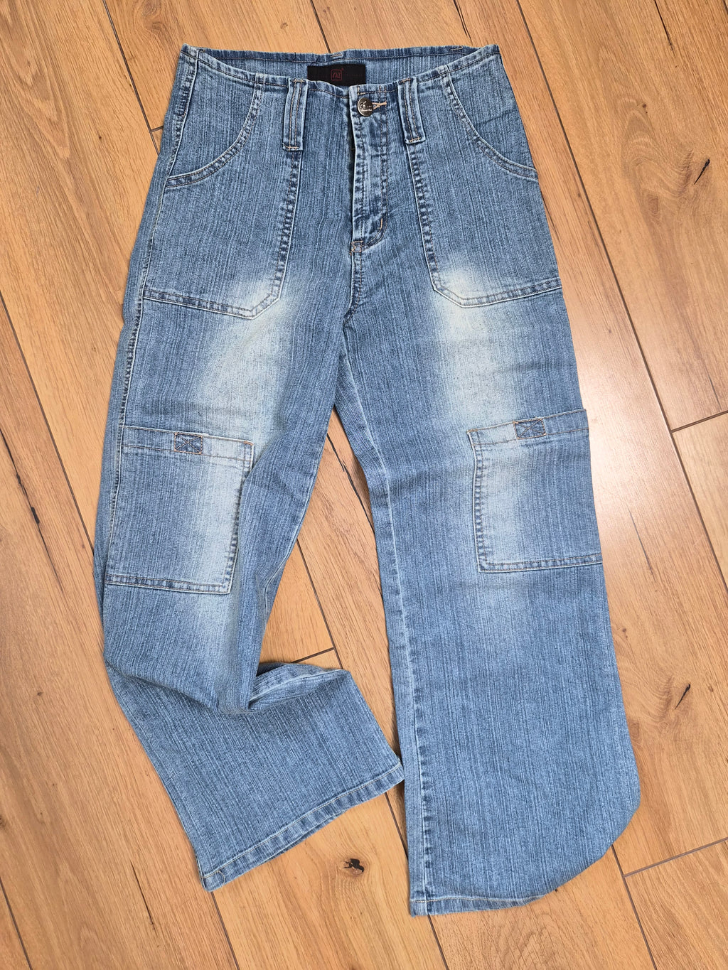 Vintage Y2K Cargo Capri Jeans S