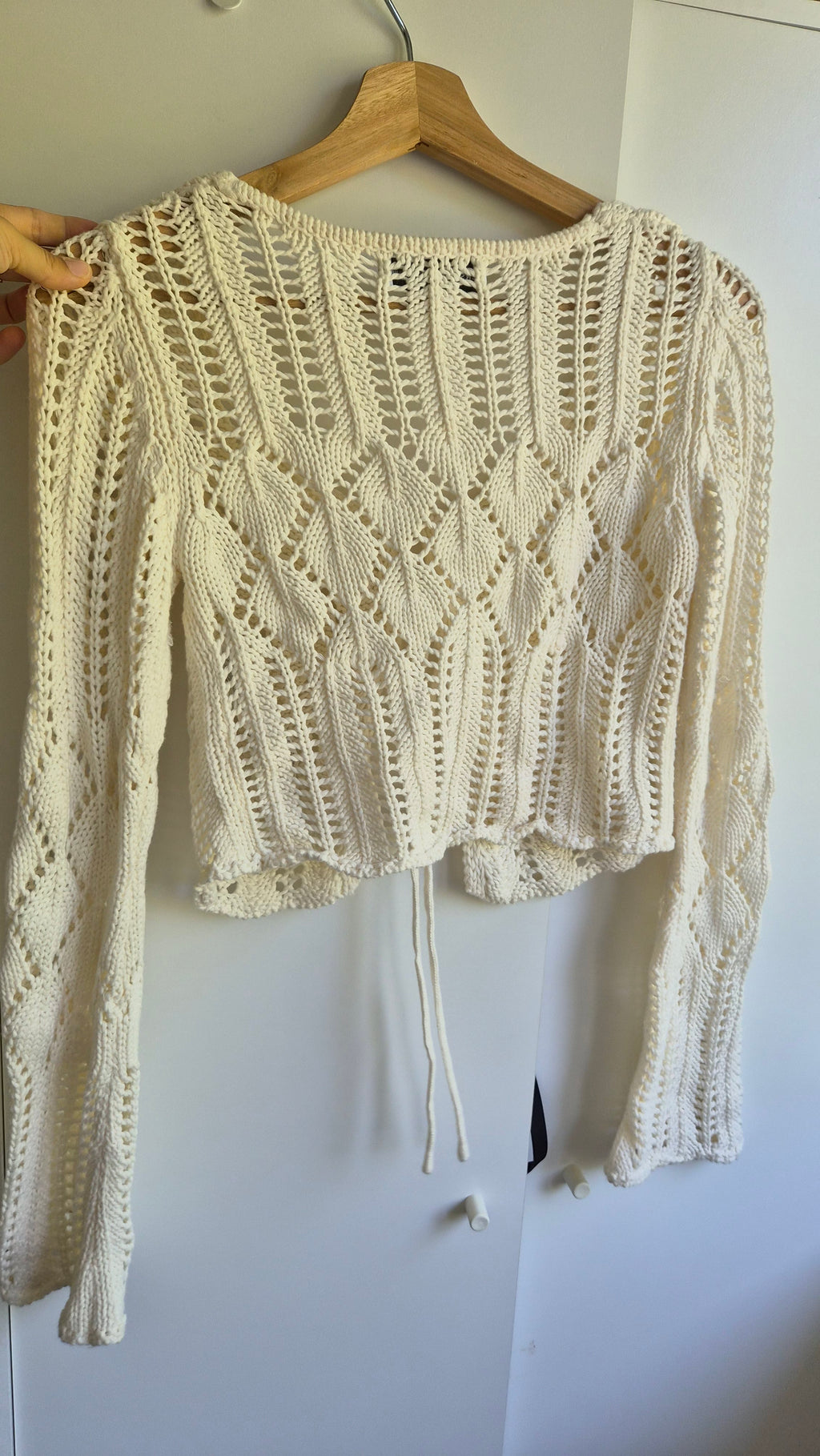 Baumwoll Jäckchen | Weiß | Boho | XS