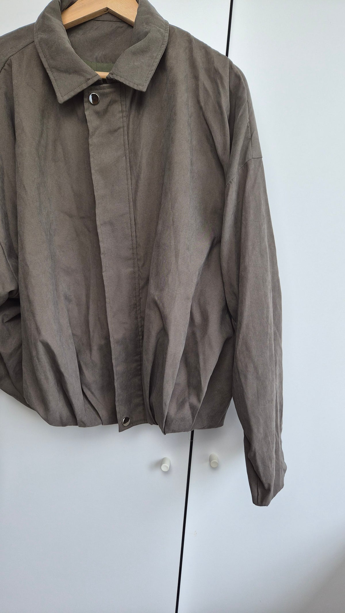 Bomberjacke | oversized | Olive Taupe (S)