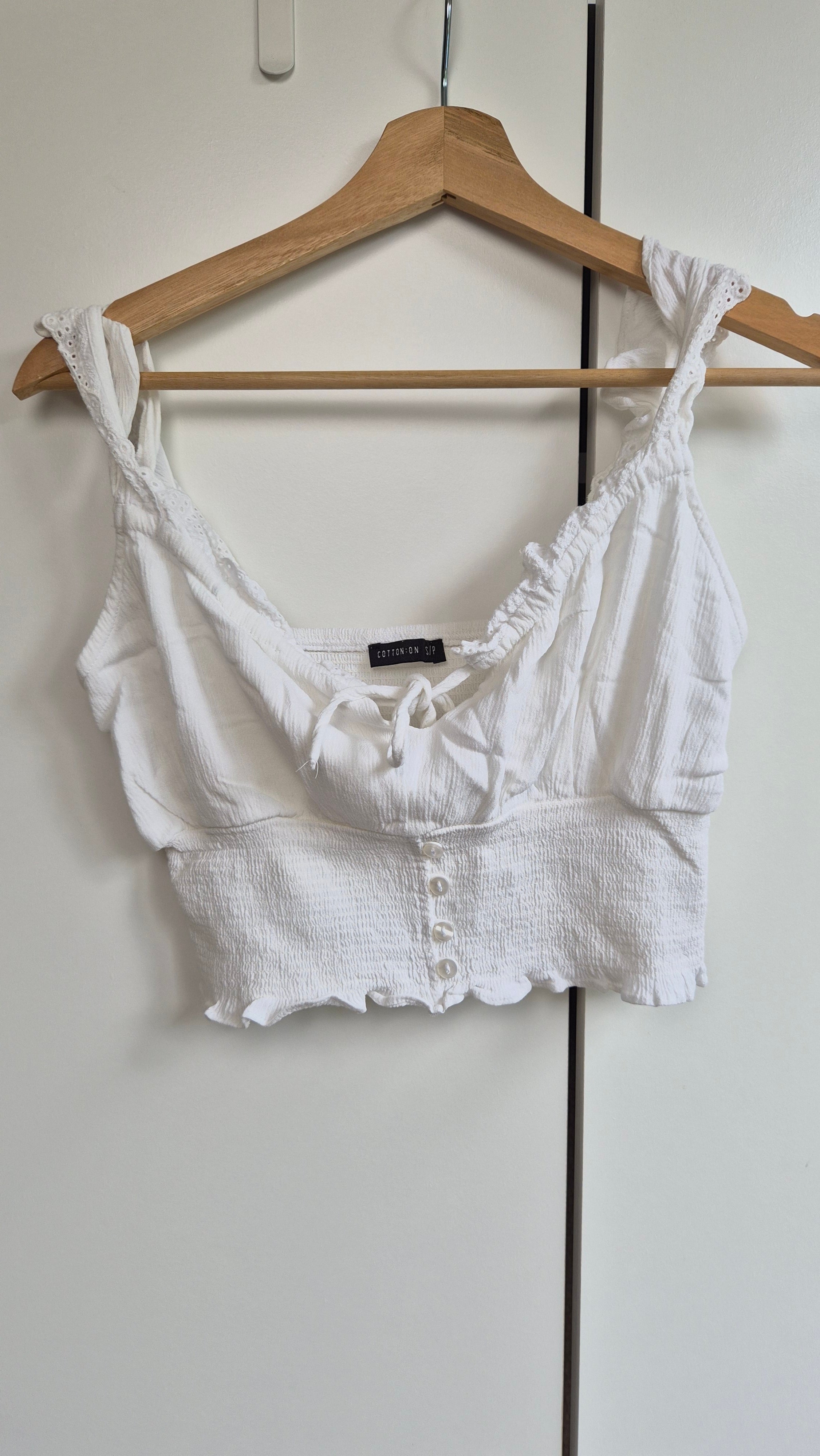Viskose Sommertop | weiß | Coastal | S