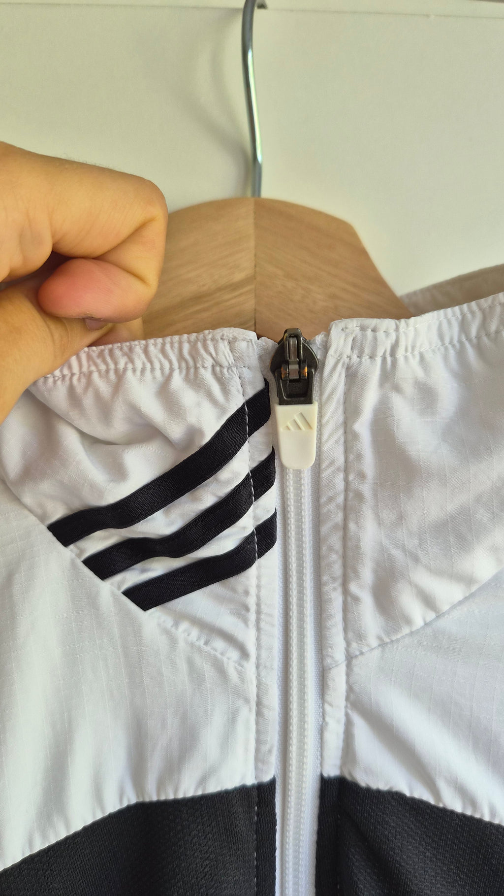 Adidas Vintage Trainingsjacke Weiß | Y2K 2006 | S