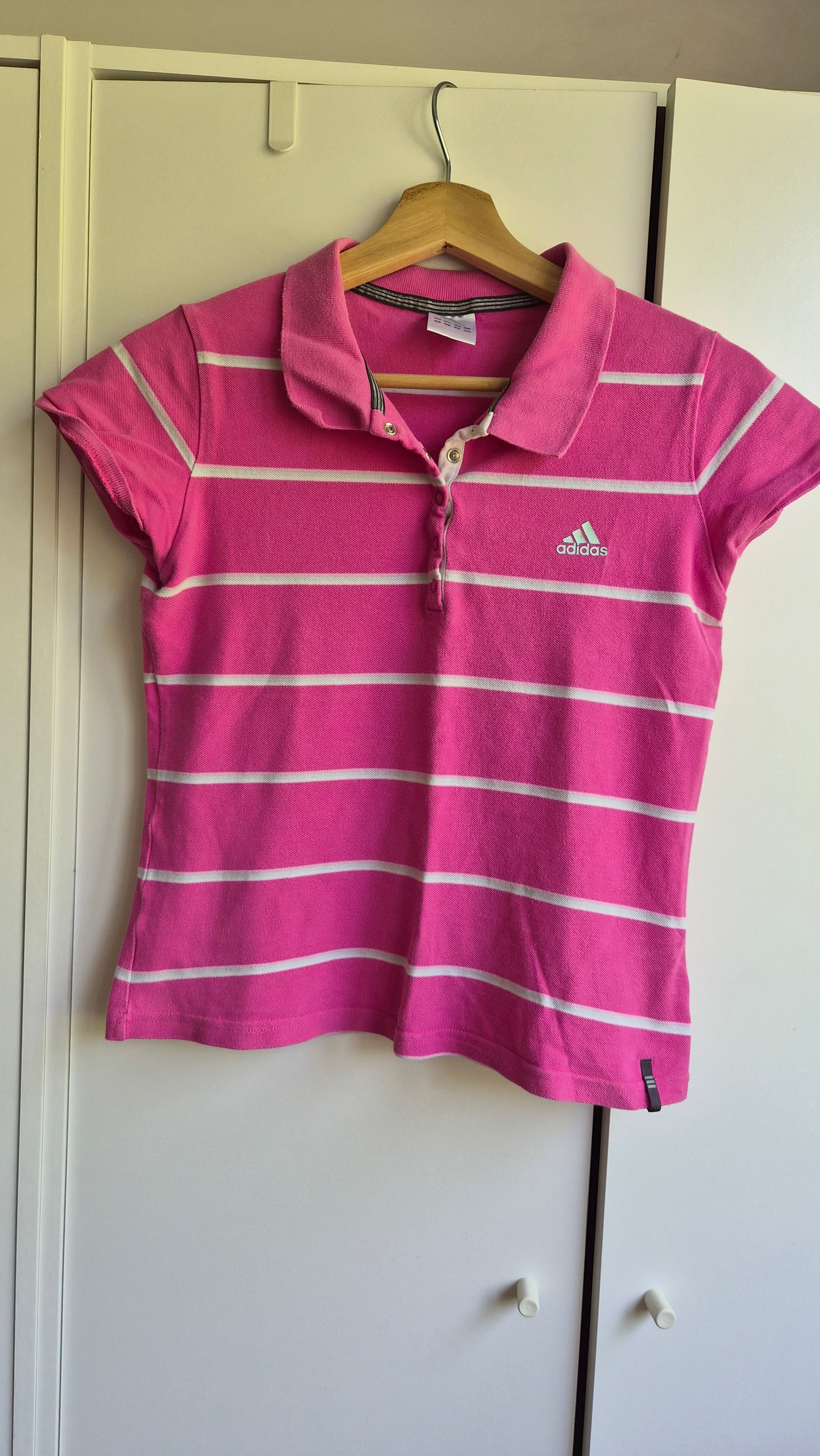 Adidas Vintage Stripe Polo S