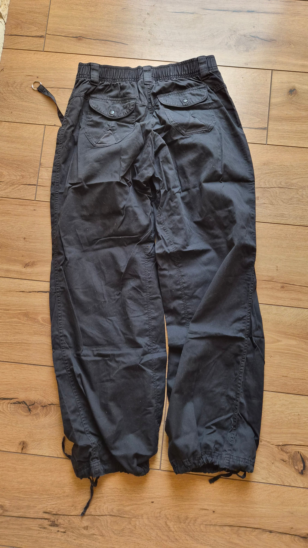 Vintage Adidas Y2K Utility Cargo Pants – Black - S