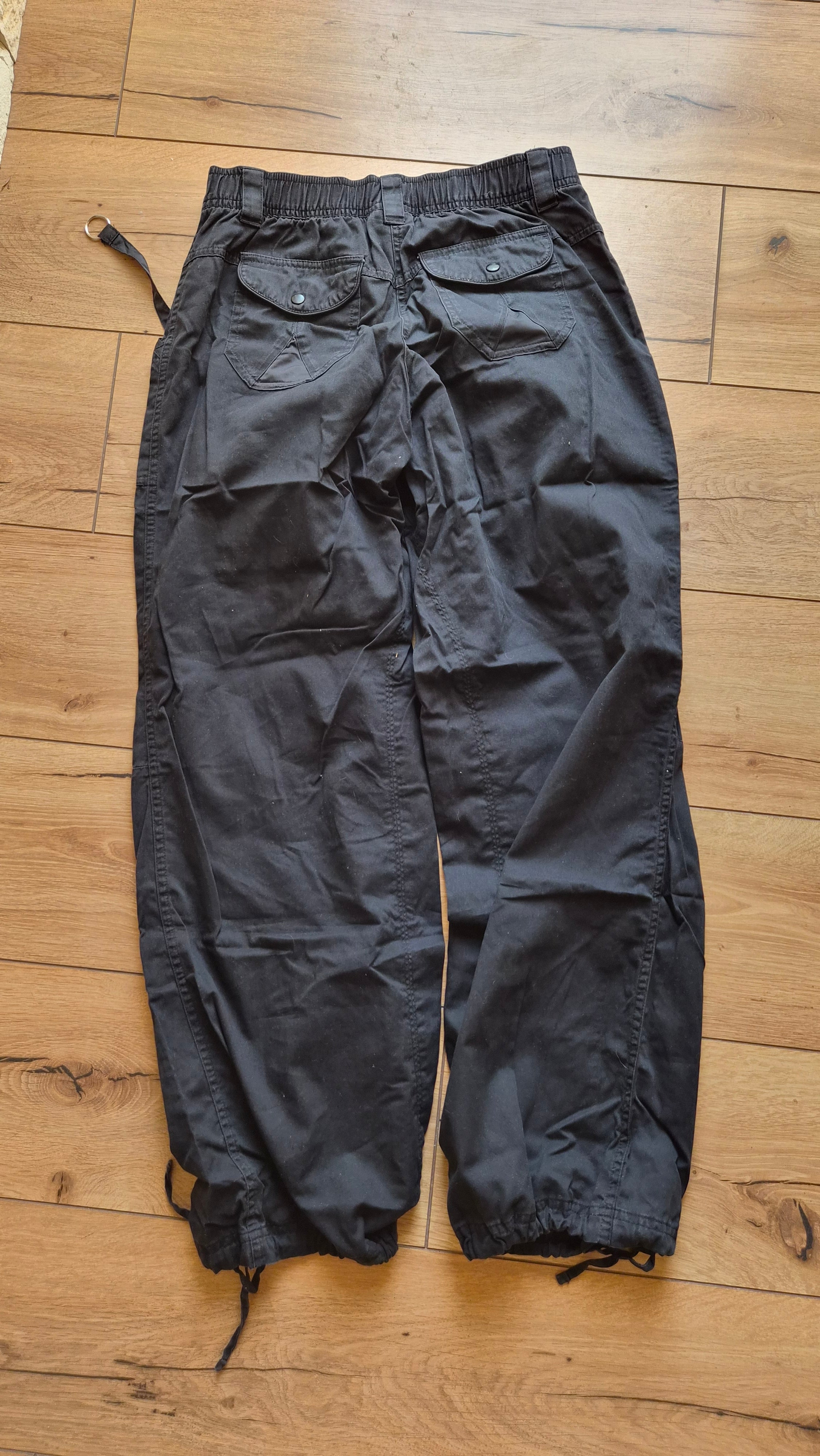 Vintage Adidas Y2K Utility Cargo Pants – Black - S