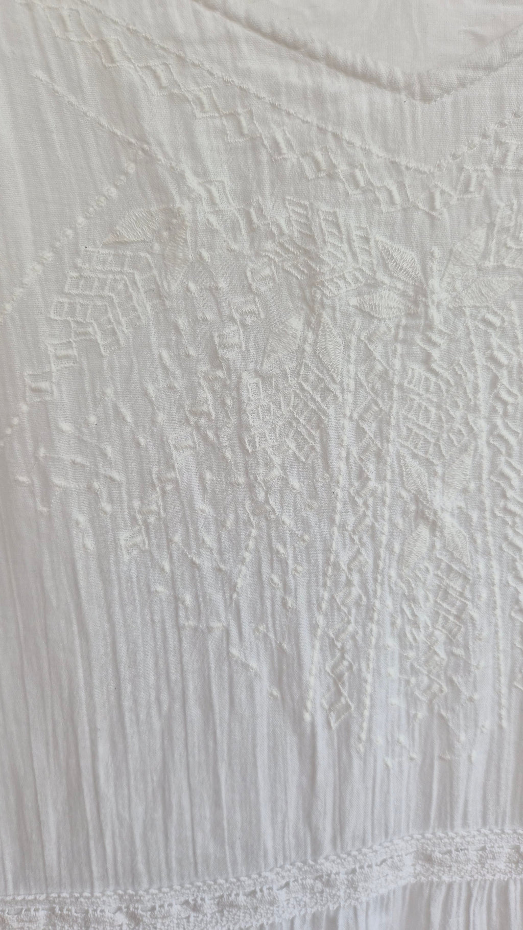 Boho Langes Kleid Baumwolle