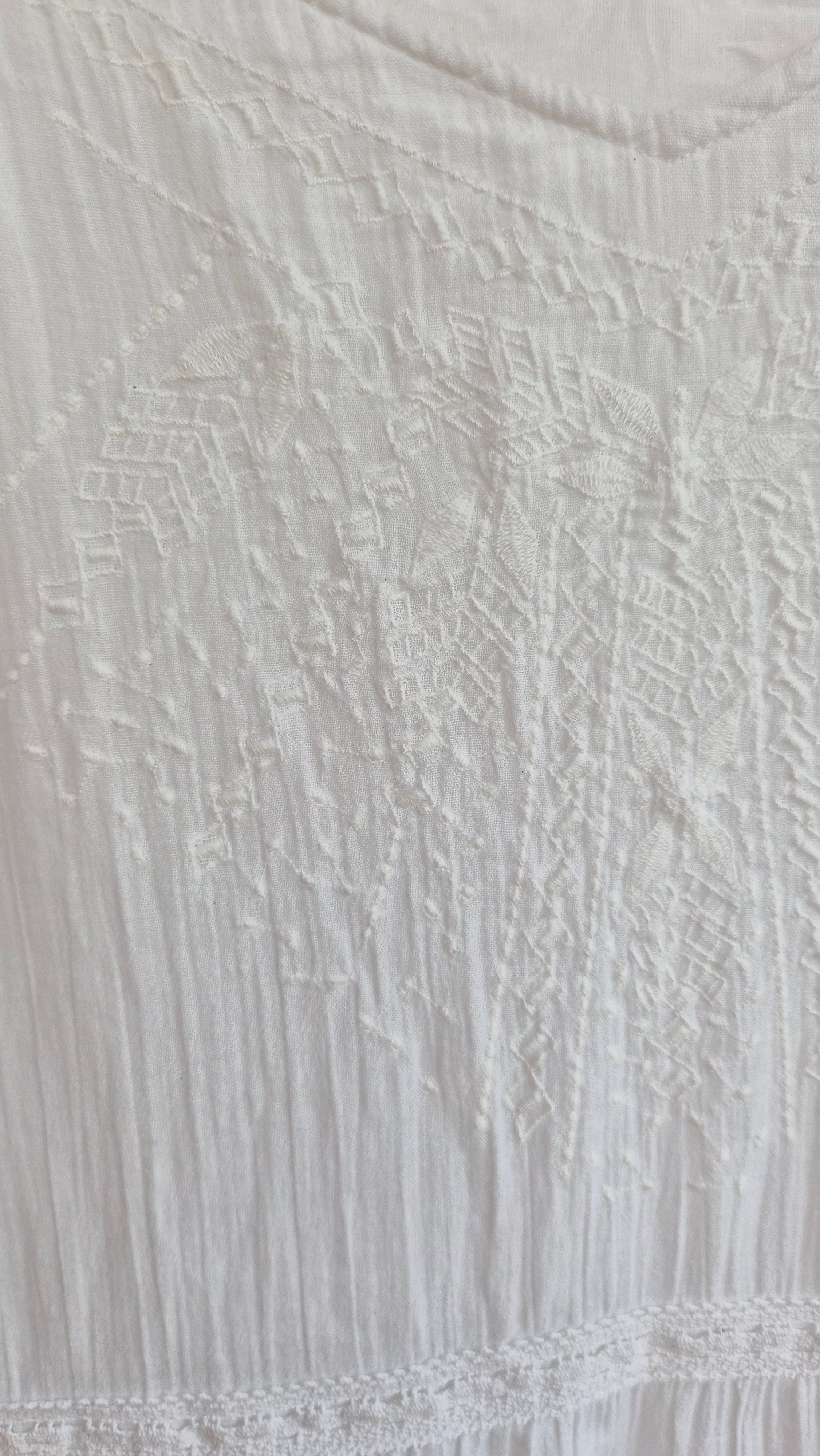 Boho Langes Kleid Baumwolle