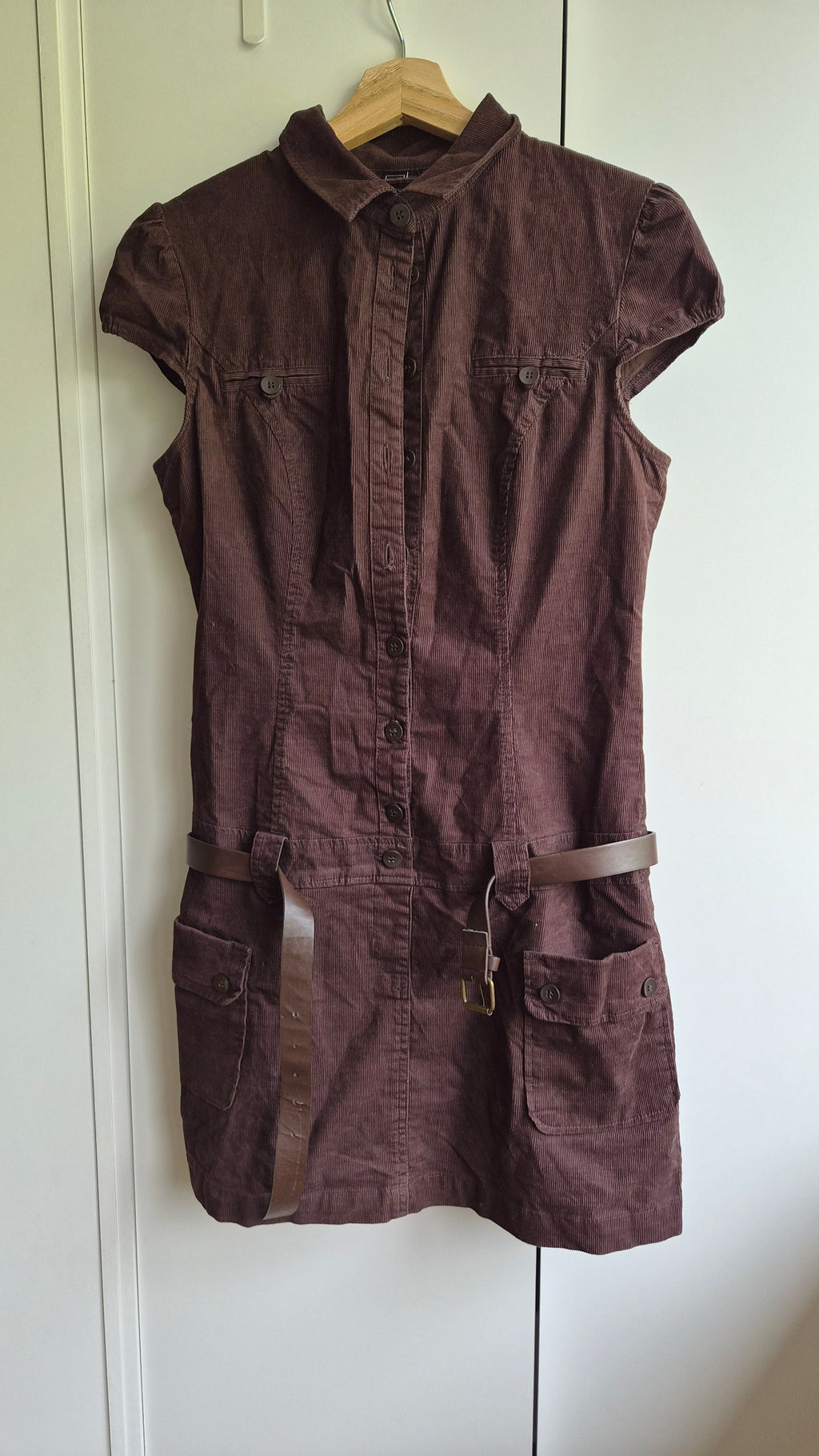 Cord Minikleid | Braun | Y2K | S