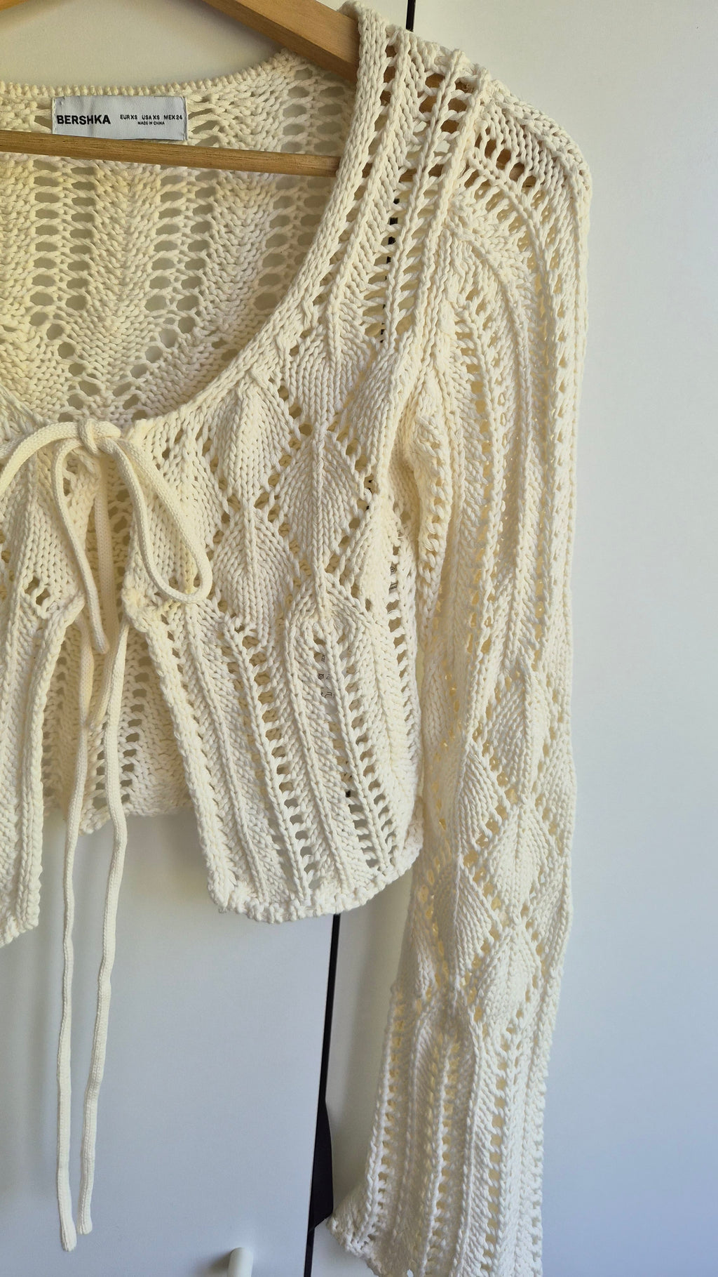 Baumwoll Jäckchen | Weiß | Boho | XS