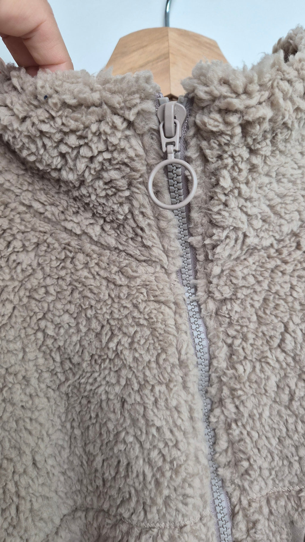 Teddy Fleece Jacke| Beigy Taupe | Full Zip (M)