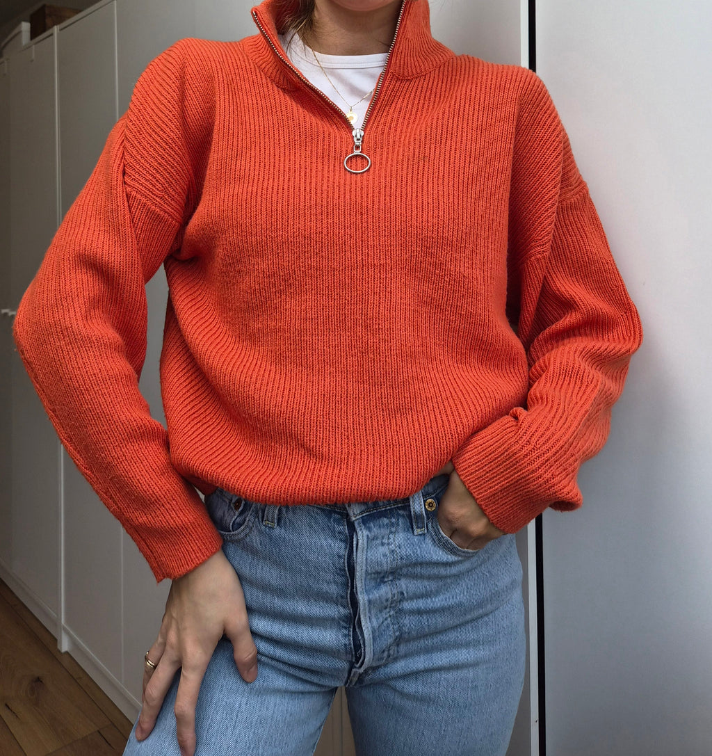 Y2K Halfzip Strickpullover
