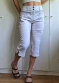 Capri Hose | Weiß | Viskose | S