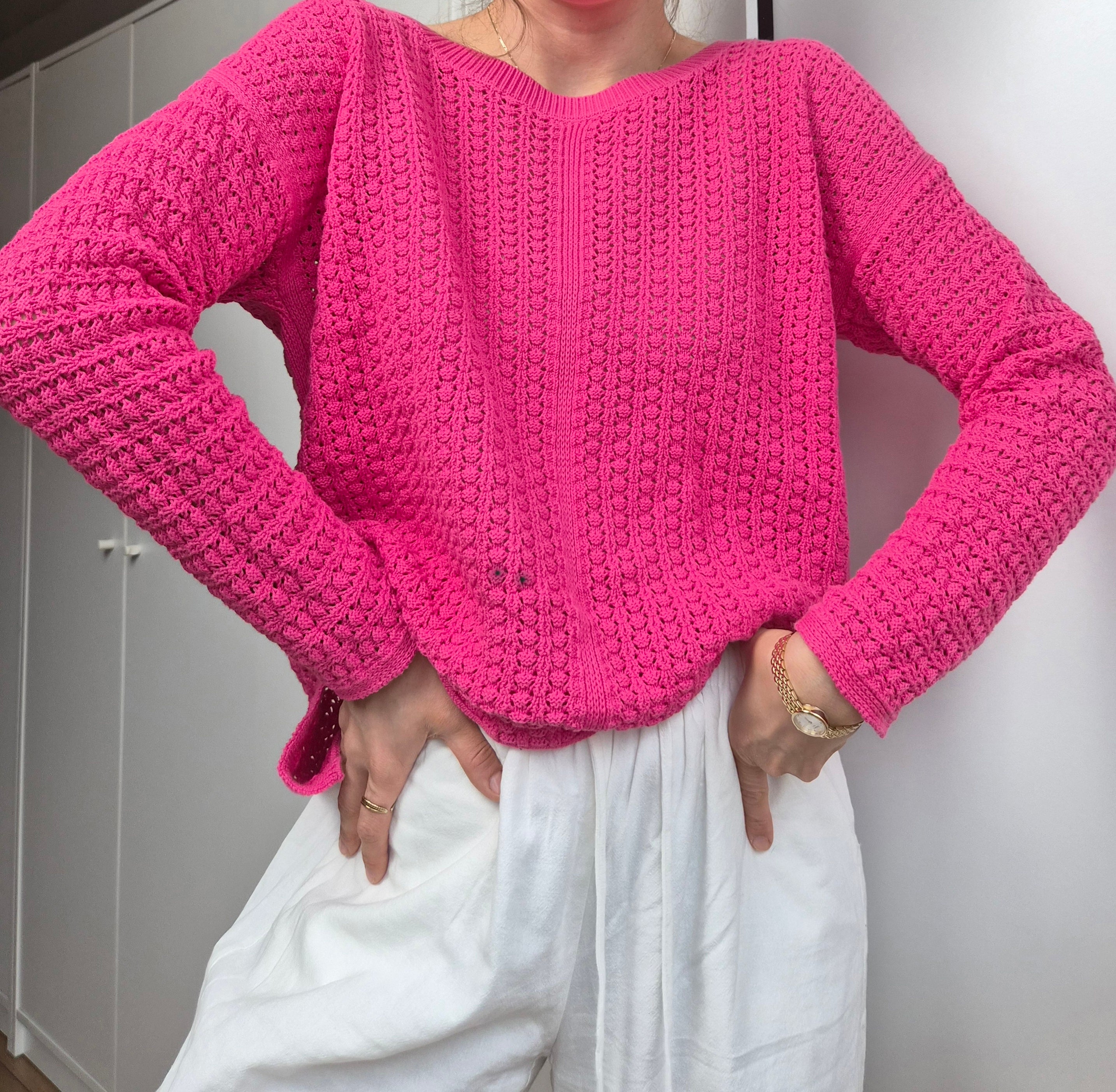 Baumwoll Strickpullover