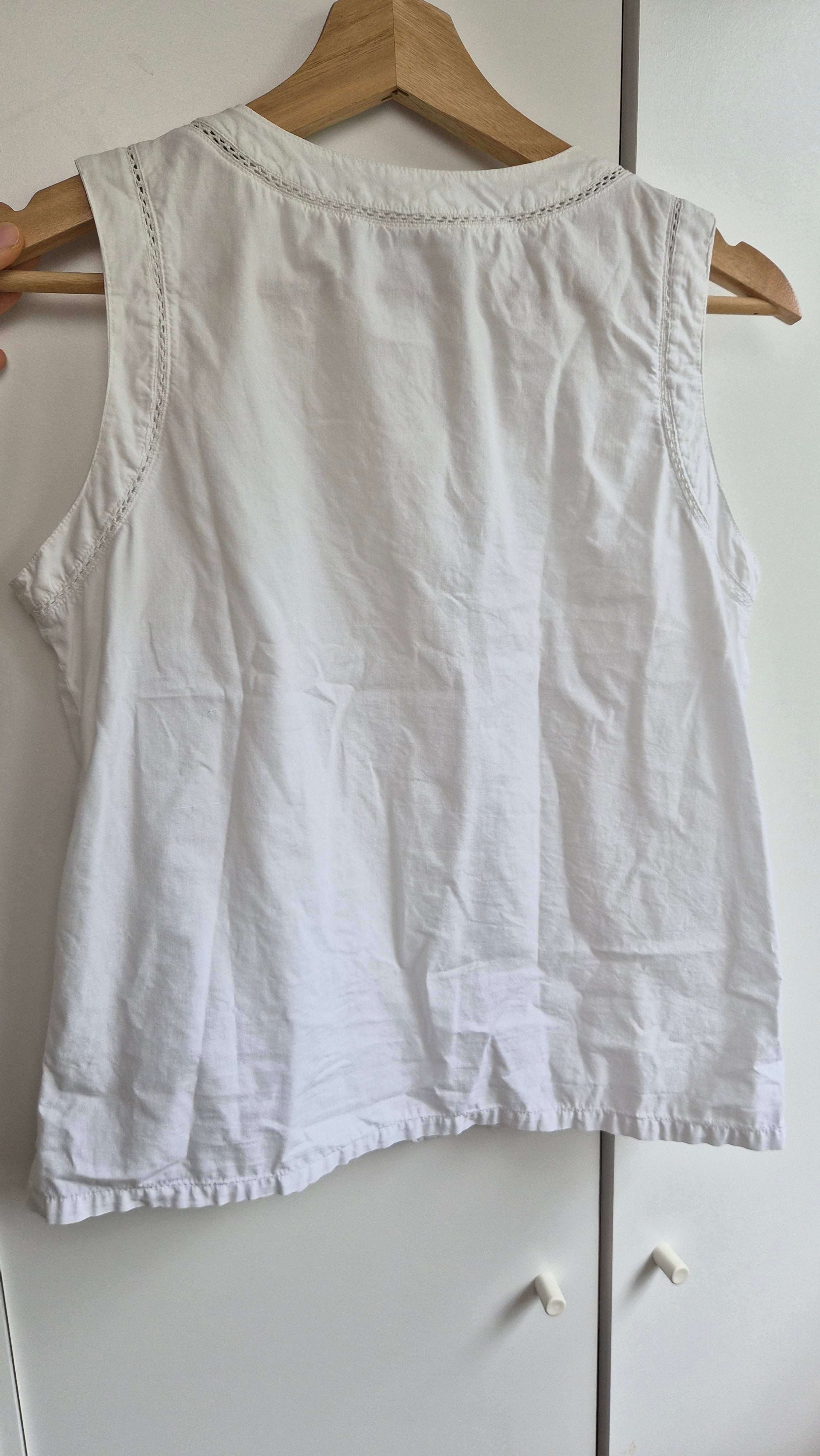 Baumwoll Sommertop | weiß | Coastal | S