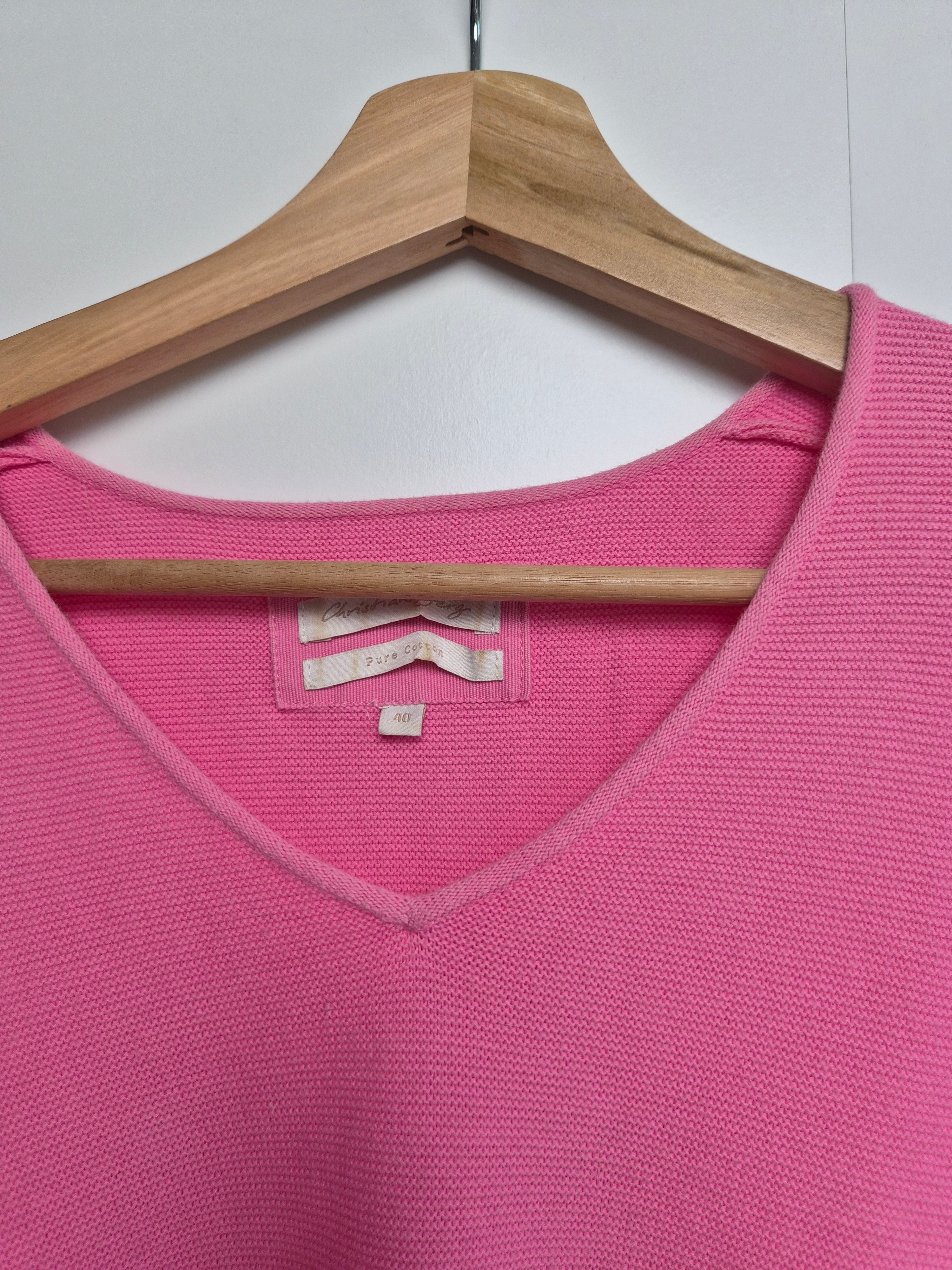 Baumwoll Strickpullover pink