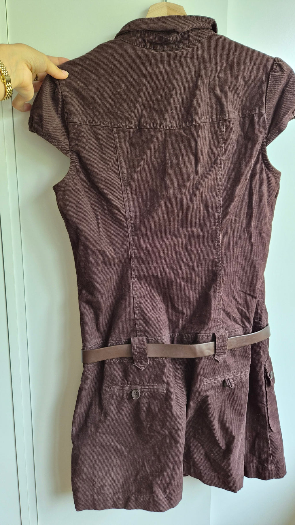 Cord Minikleid | Braun | Y2K | S