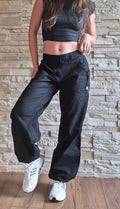 Vintage Adidas Y2K Utility Cargo Pants – Black - S