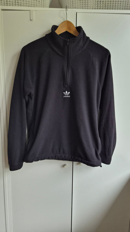 Adidas Fleece | Halfzip | Schwarz | S
